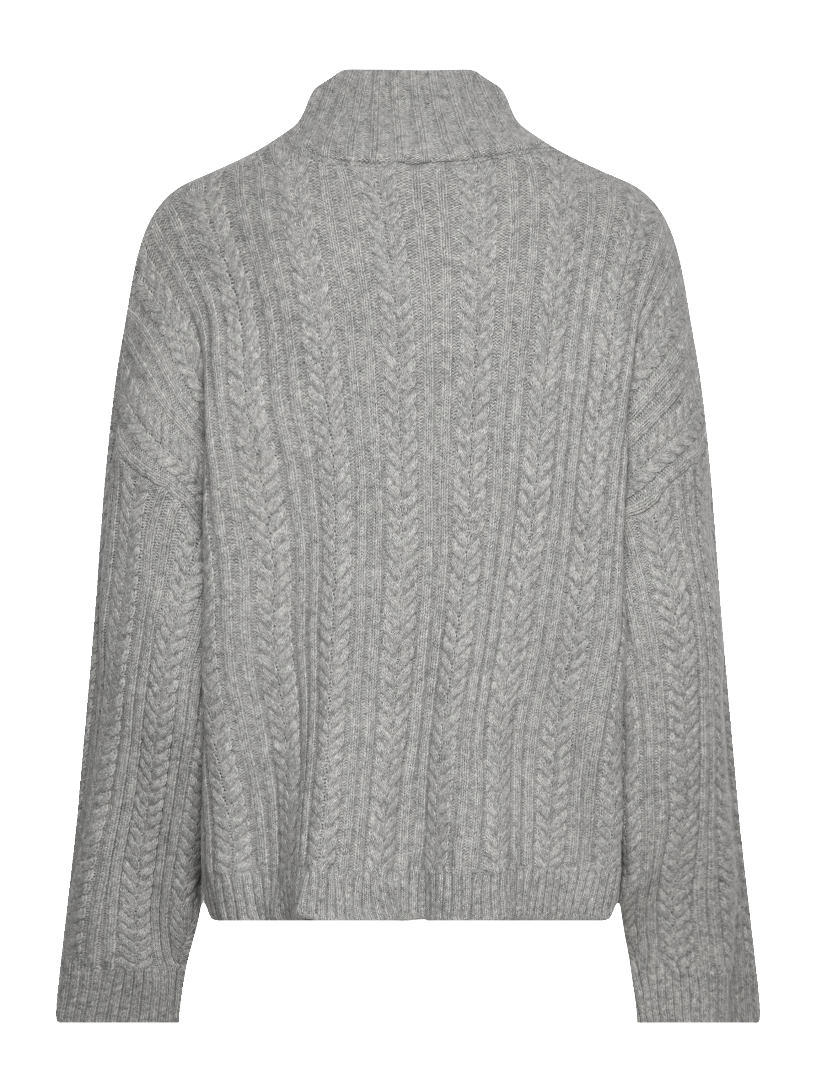 ICHI - IHMYLLE LS5 - rollkragenpullover - light grey melange - 1