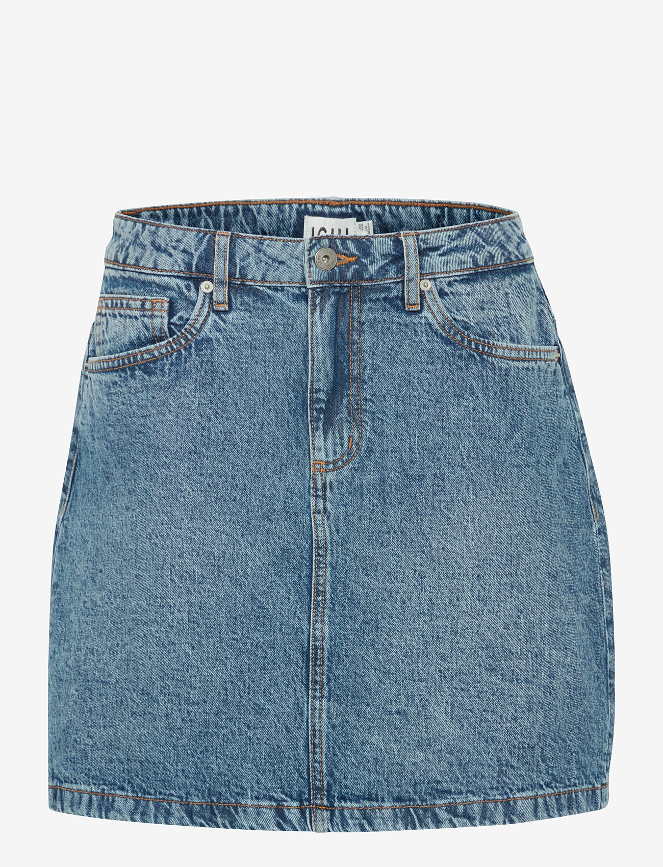 ICHI - IHAVENY SK - jeanskjolar - medium blue stone washed - 1