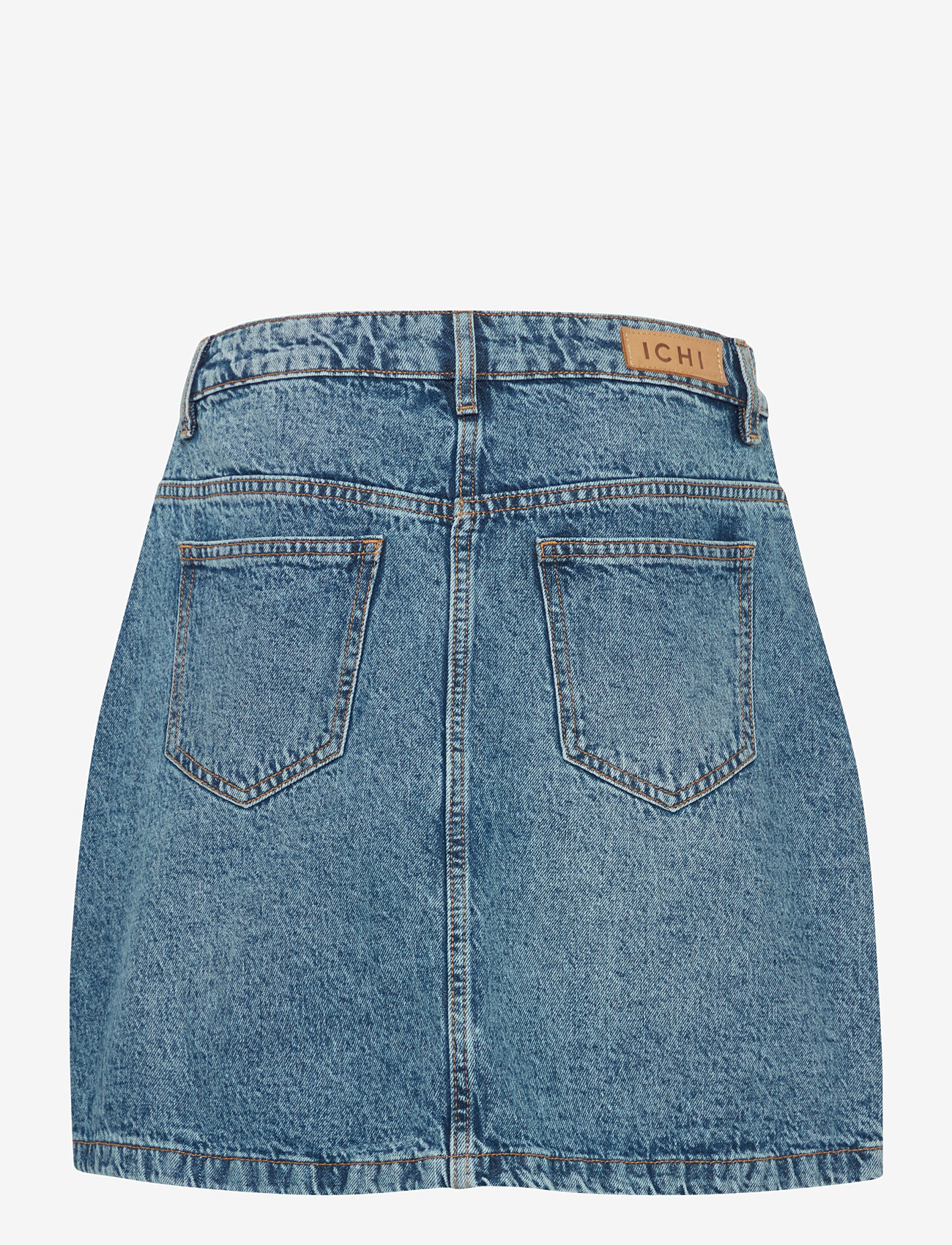 ICHI - IHAVENY SK - jeanskjolar - medium blue stone washed - 2
