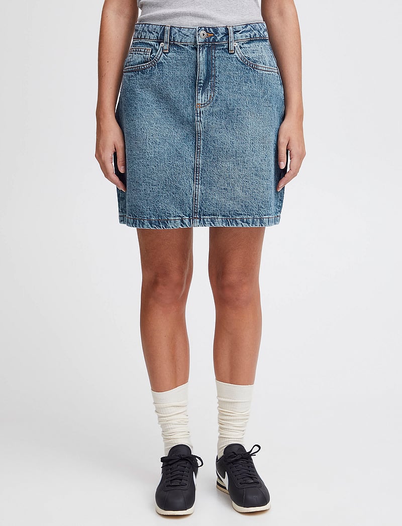 ICHI - IHAVENY SK - jeansröcke - medium blue stone washed - 4