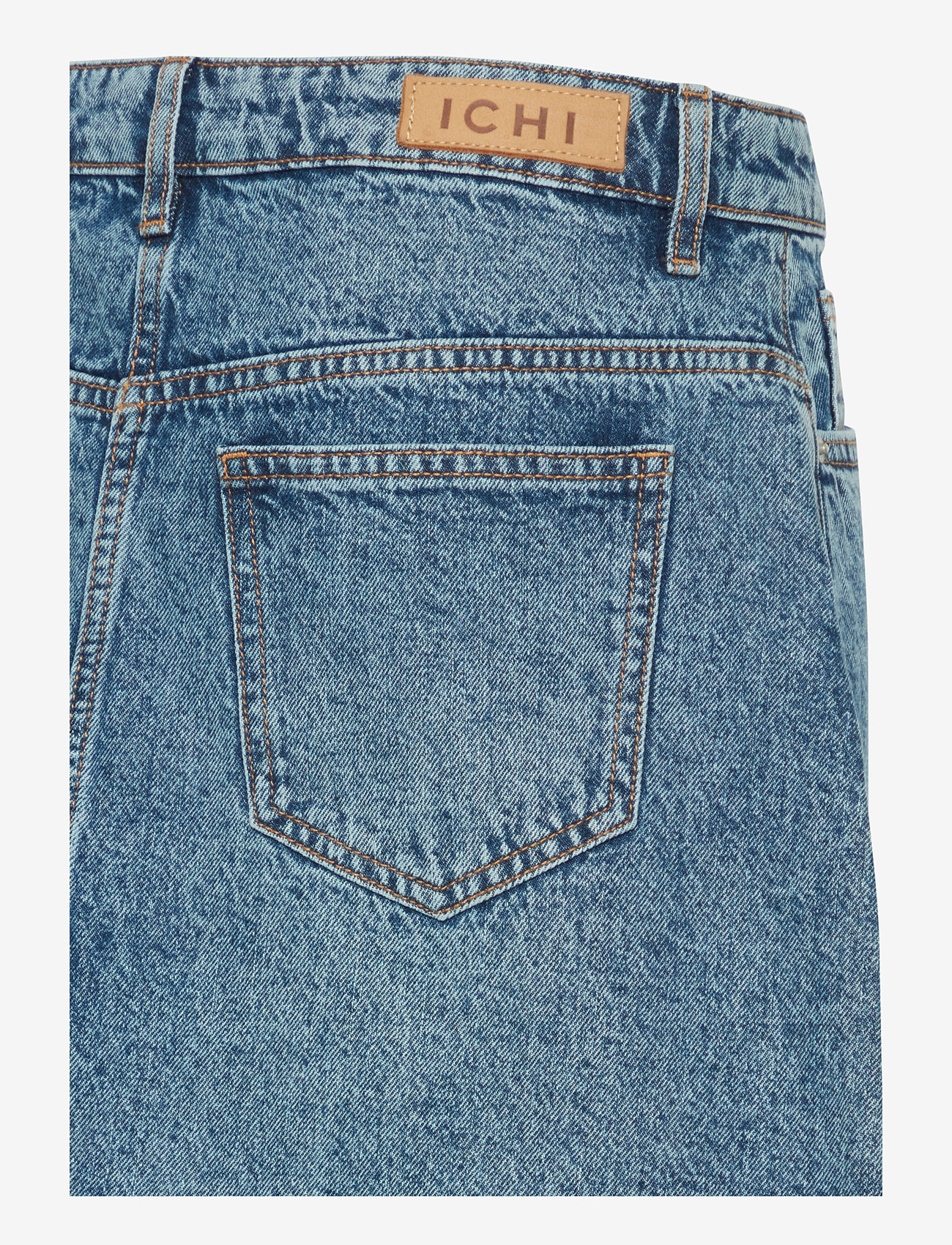 ICHI - IHAVENY SK - jeanskjolar - medium blue stone washed - 3