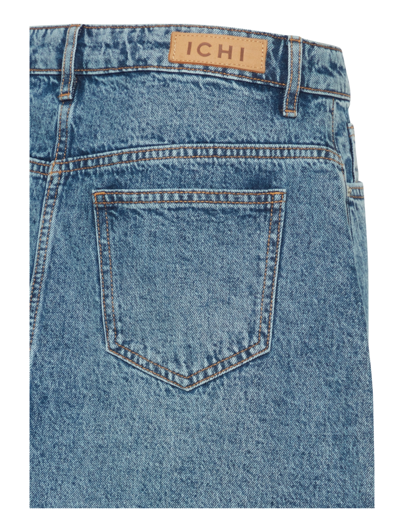 ICHI - IHAVENY SK - laveste priser - medium blue stone washed - 3