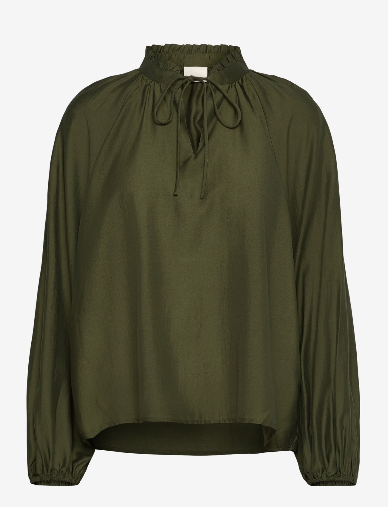 ICHI - IHKARLANI LS - long-sleeved shirts - rifle green - 0