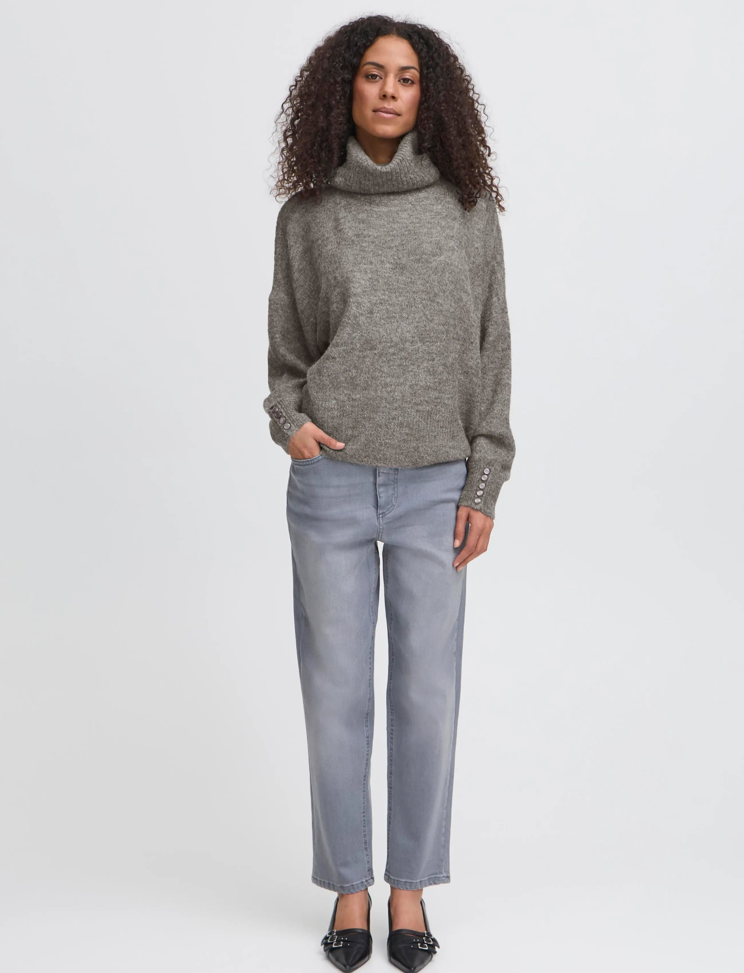 ICHI IHKAMARA RN2 - ICHI - GREY MELANGE / grey