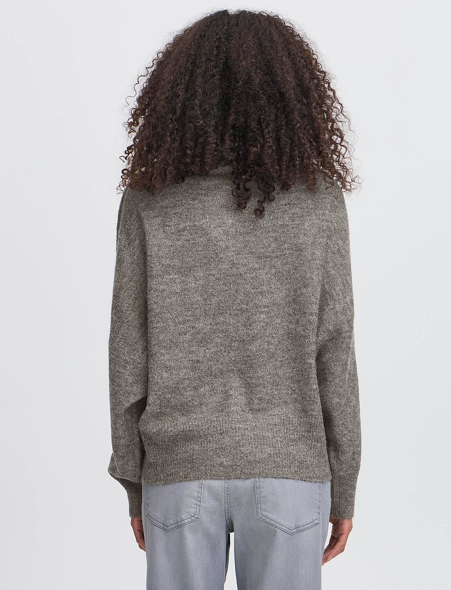 ICHI - IHKAMARA RN2 - rollkragenpullover - grey melange - 3