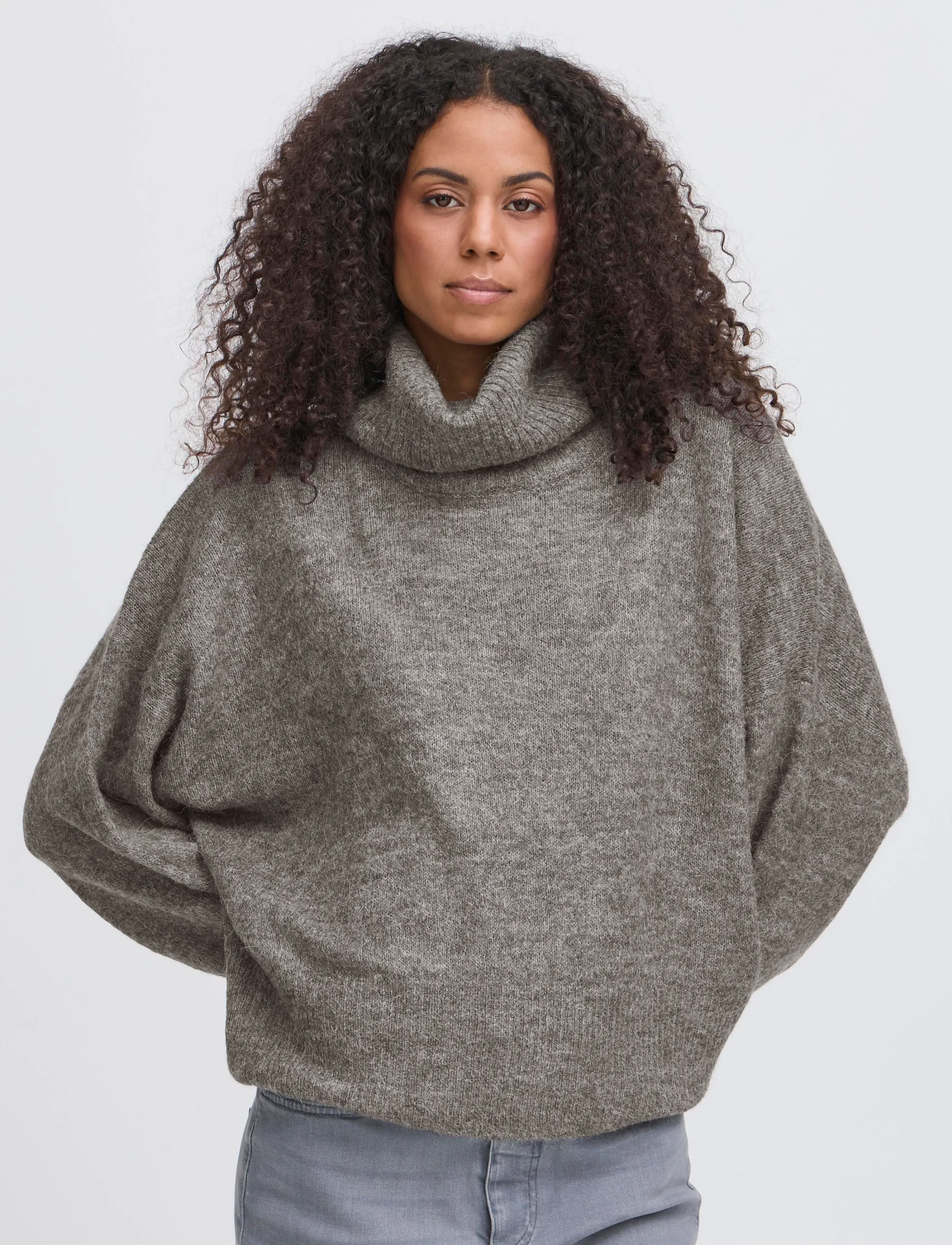 ICHI - IHKAMARA RN2 - rollkragenpullover - grey melange - 5