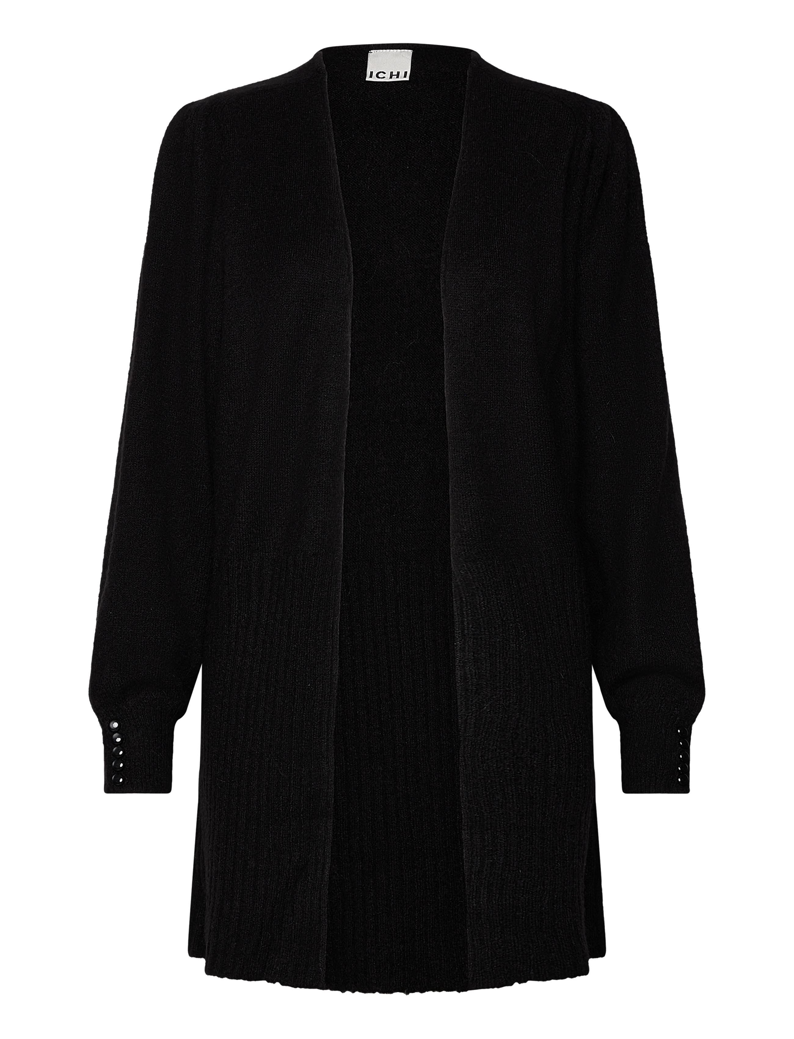 ICHI IHKAMARA CA LONG - Stickat - BLACK / black