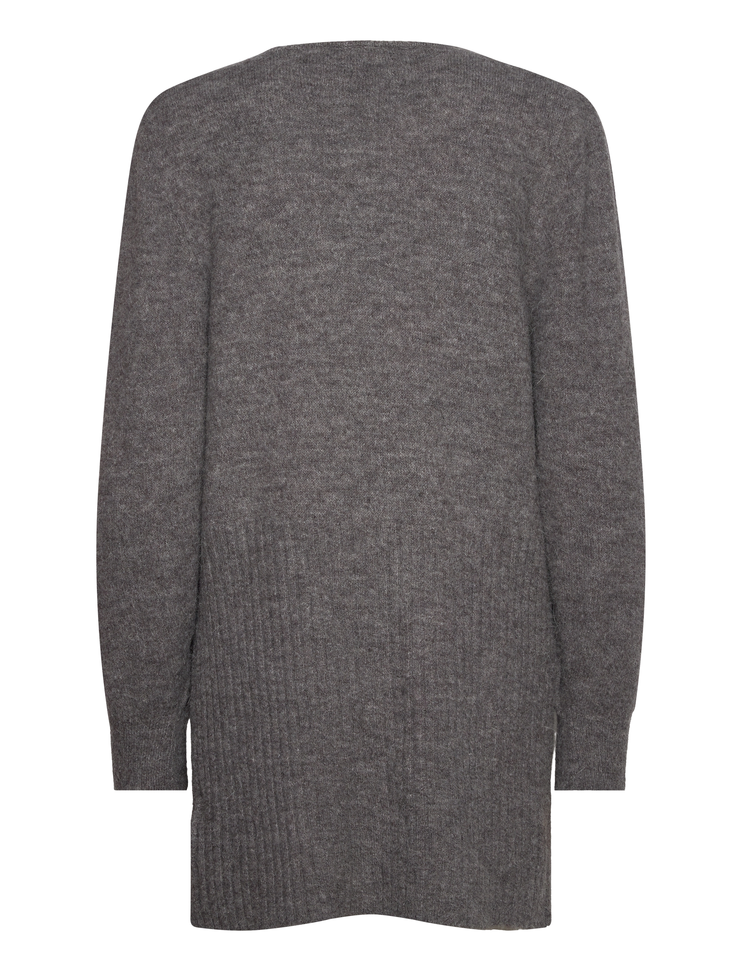 ICHI - IHKAMARA CA LONG - neuletakit - dark grey melange - 1