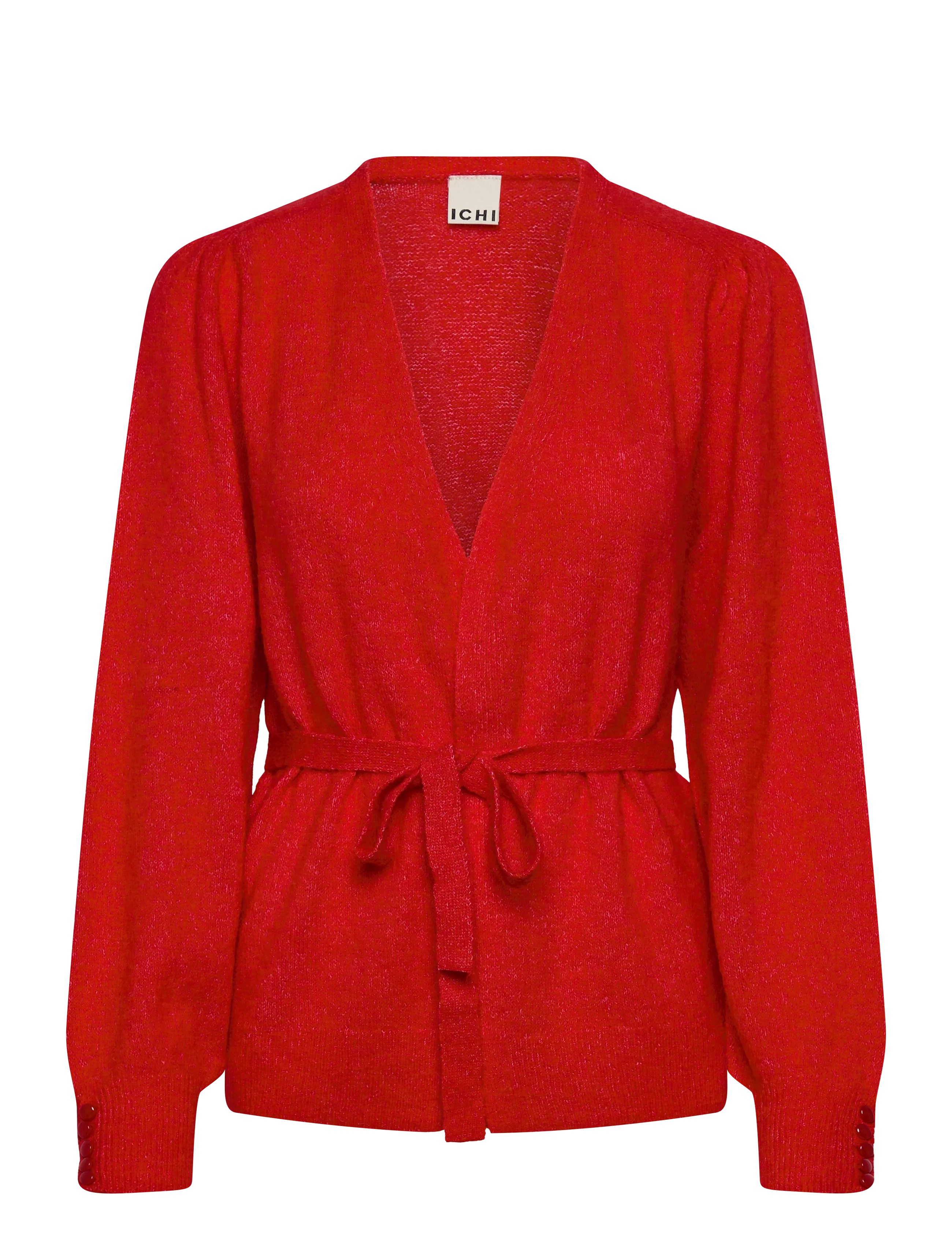 ICHI Ihkamara Ca12, L, Red, Strik > Cardigans, Dame