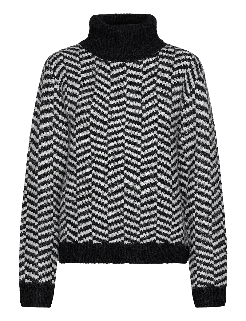 ICHI - IHBANSIE LS - kõrge kaelusega kudumid - black - 0