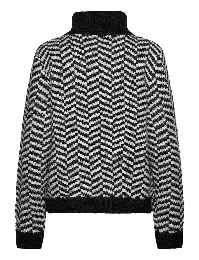 ICHI - IHBANSIE LS - kõrge kaelusega kudumid - black - 1