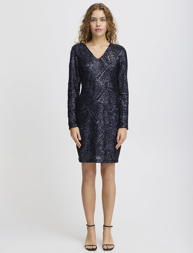 ICHI - IHFAUCA DR - paljettklänningar - maritime blue - 0