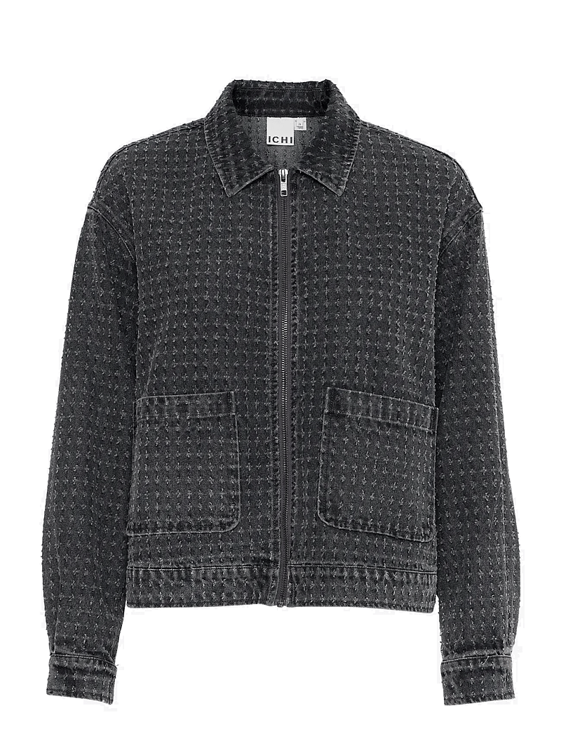 ICHI - IHANGELS JA - spijkerjassen - washed black - 0