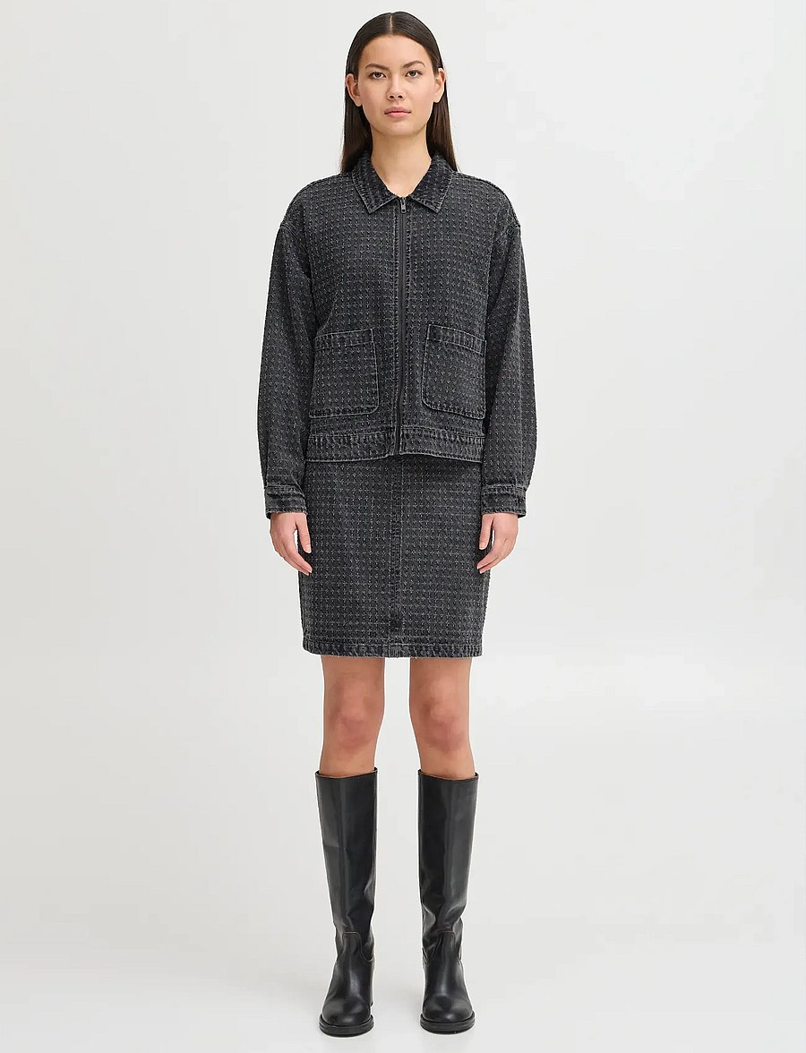 ICHI - IHANGELS JA - frühlingsjacken - washed black - 0