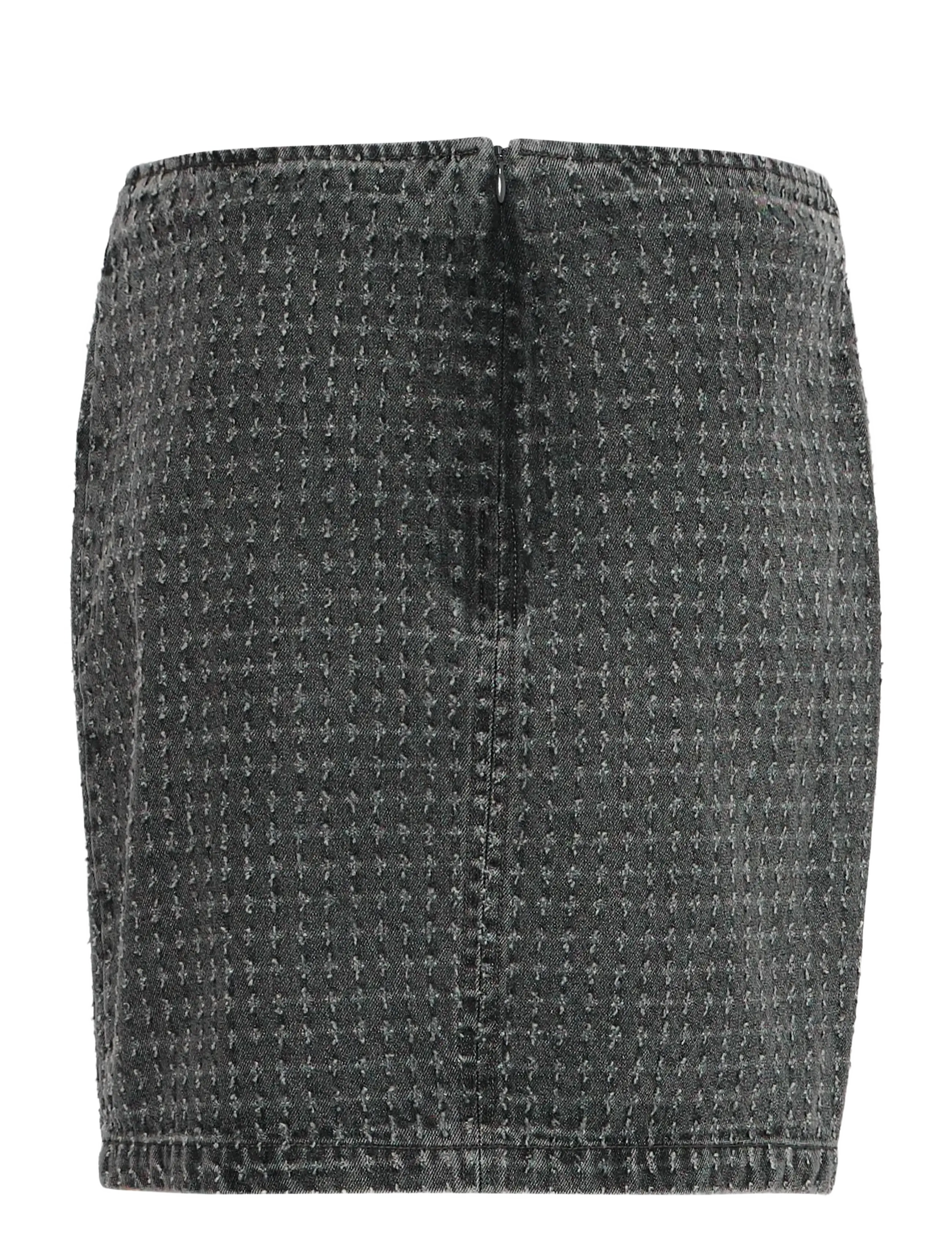 ICHI - IHANGELS SK - jeansröcke - washed black - 2