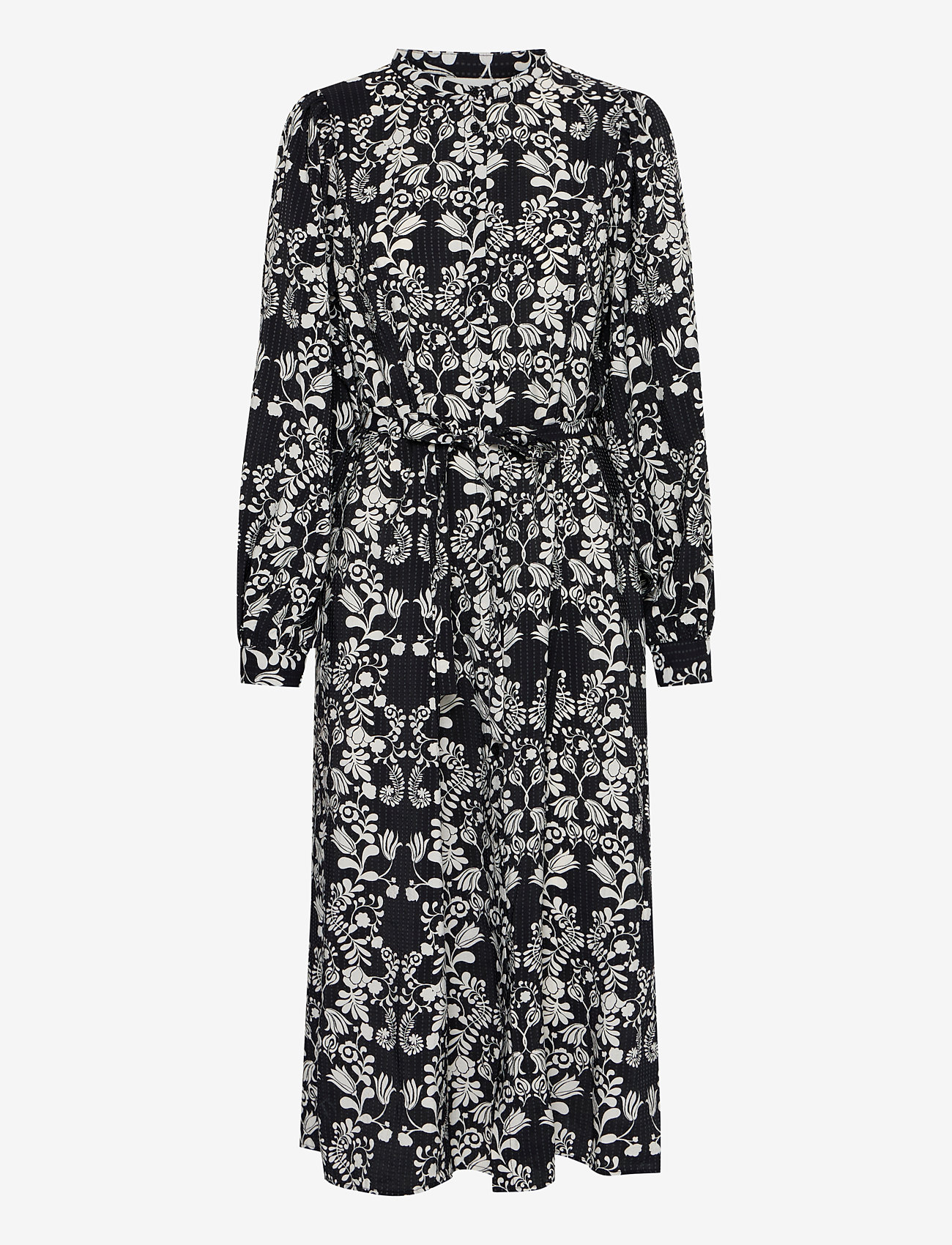 ICHI - IHGOCINA DR - sommarklänningar - black flower aop - 1