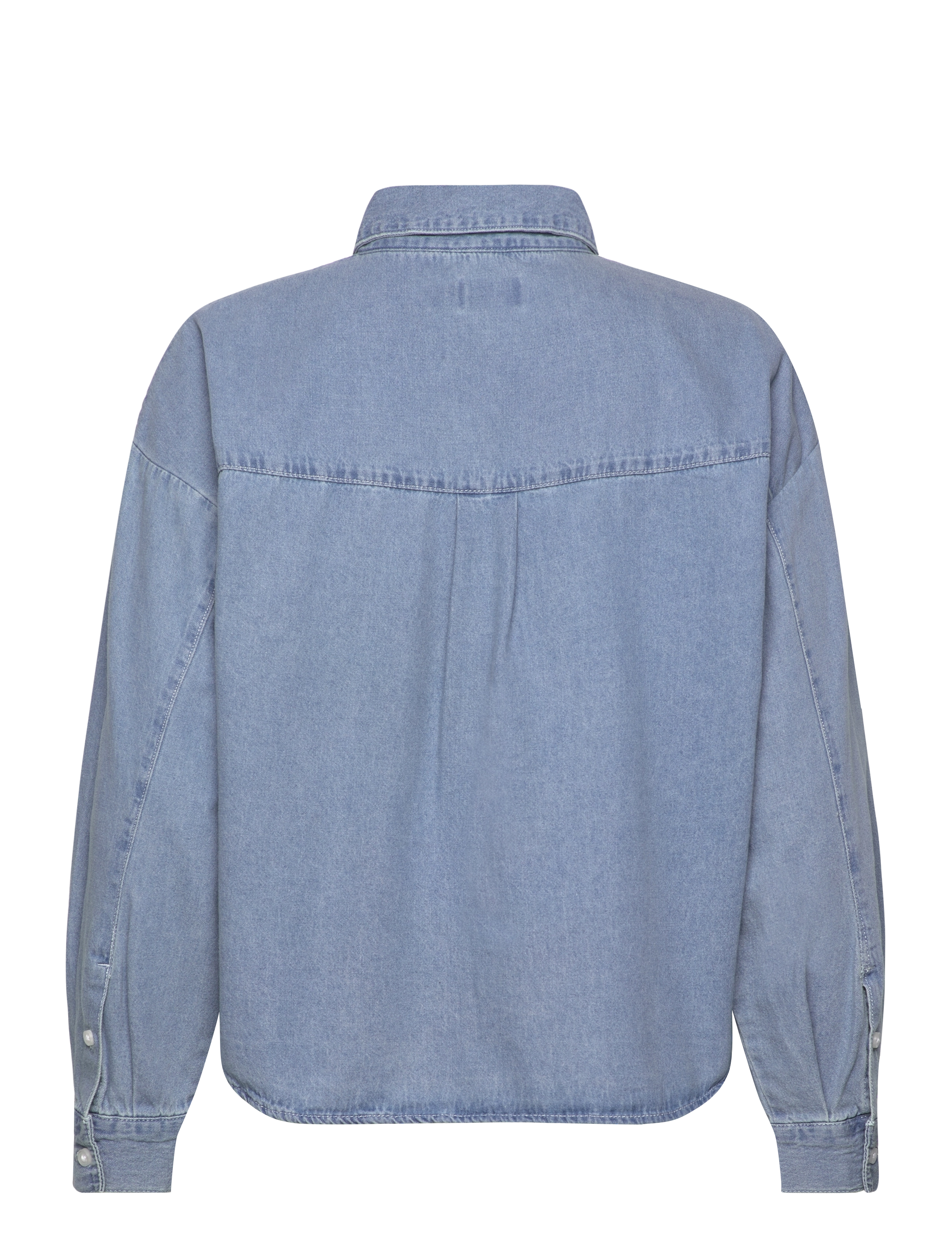 ICHI - IHARCHER SH - džinsa krekli - light blue washed - 1
