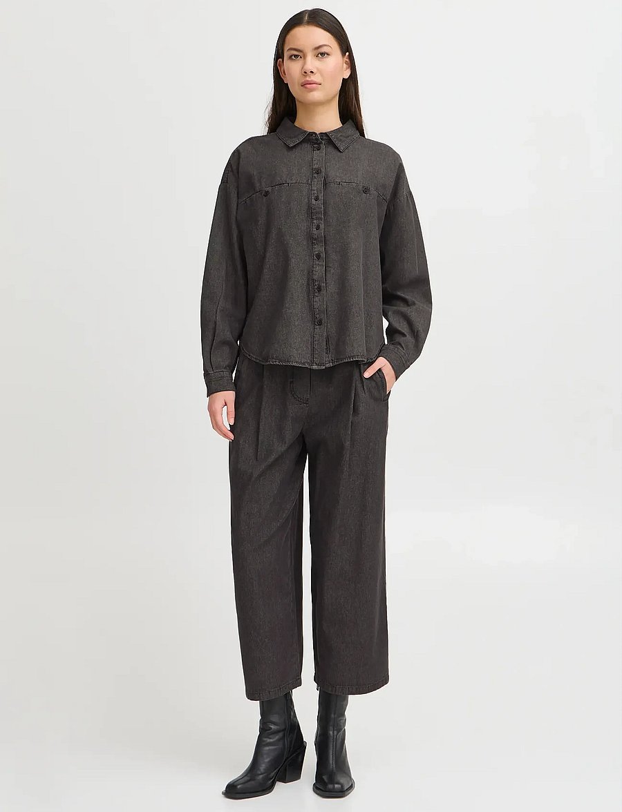 ICHI - IHARCHER SH - jeanshemden - washed black - 0