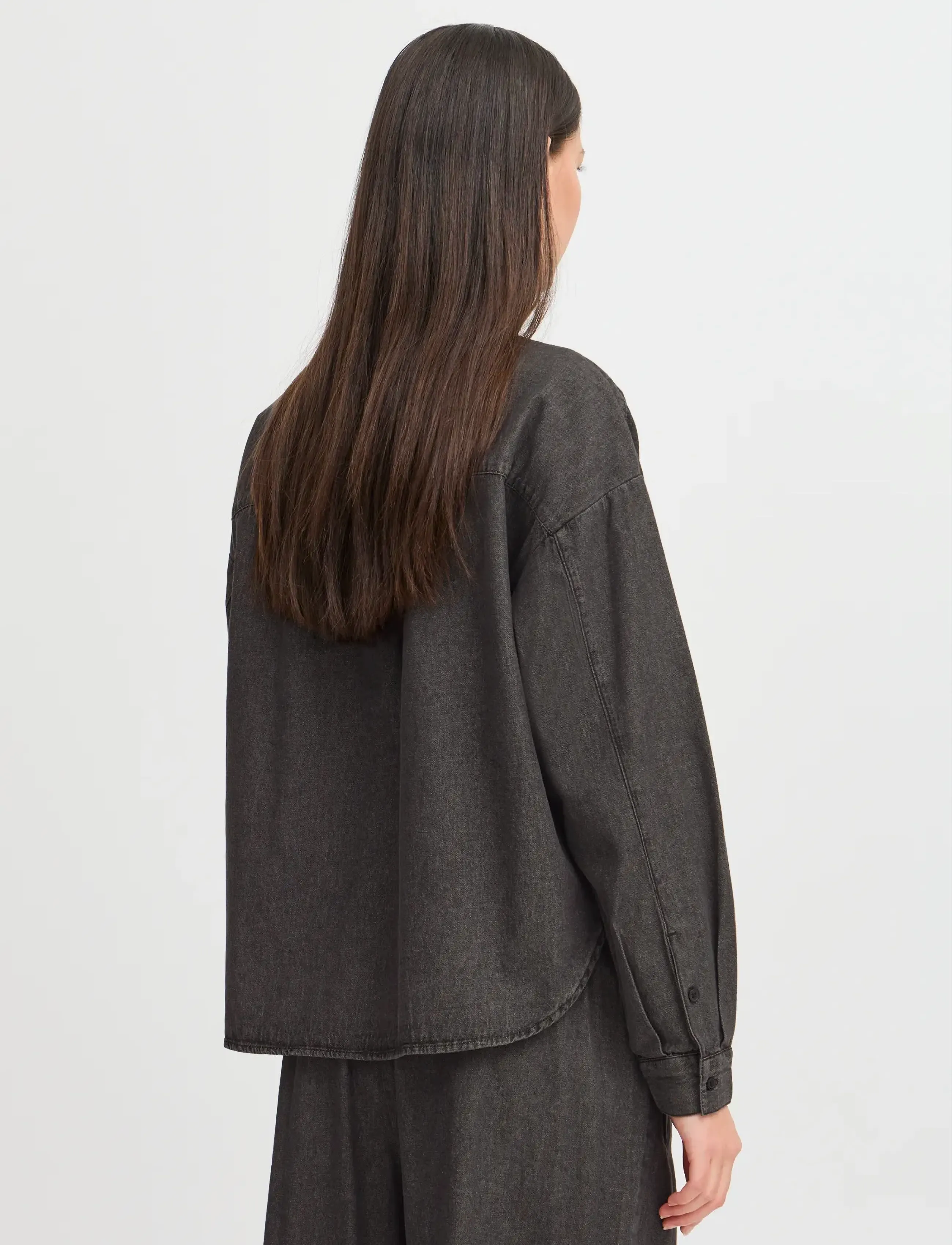 ICHI - IHARCHER SH - denimskjorter - washed black - 3