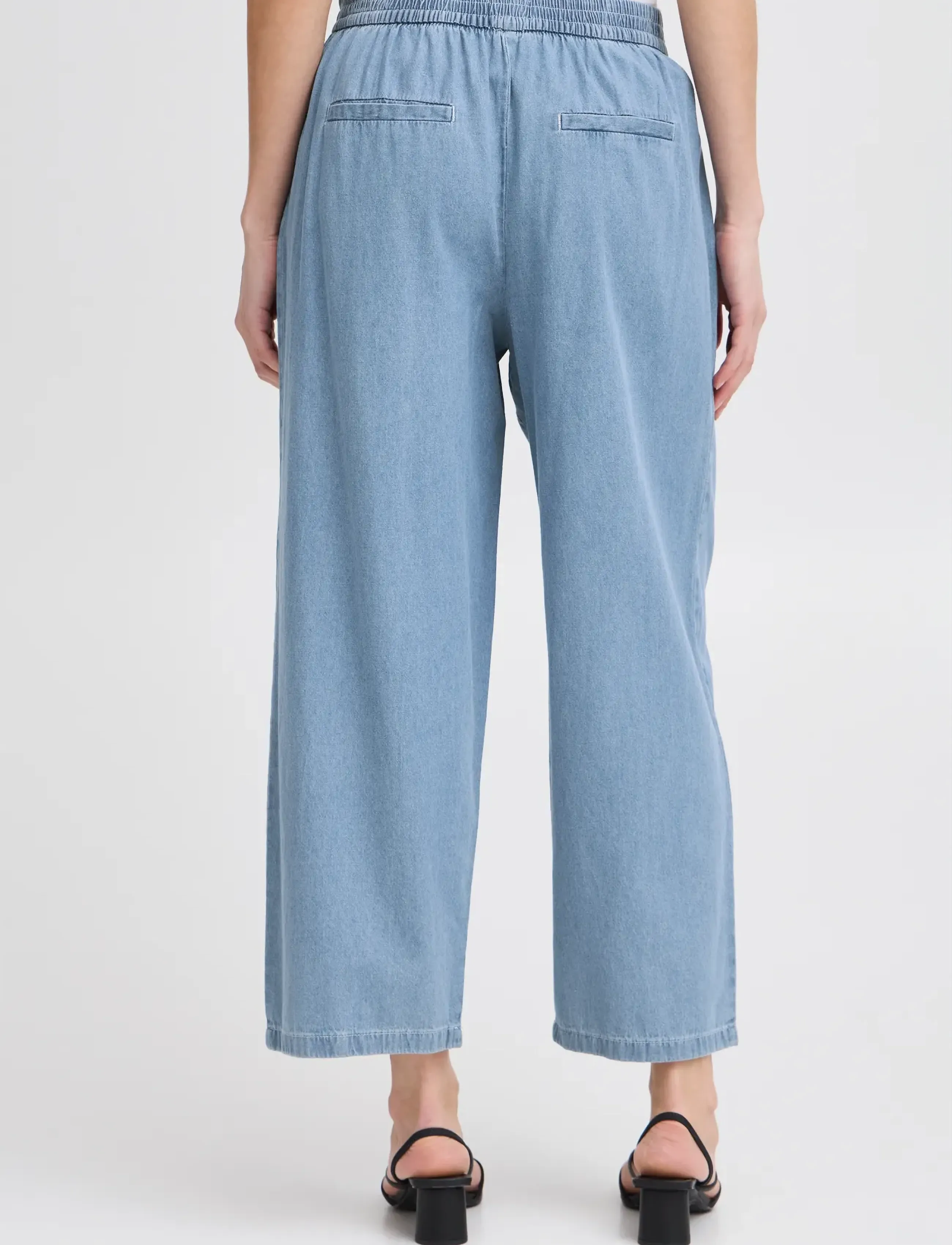 ICHI - IHARCHER PA - brede jeans - light blue washed - 3