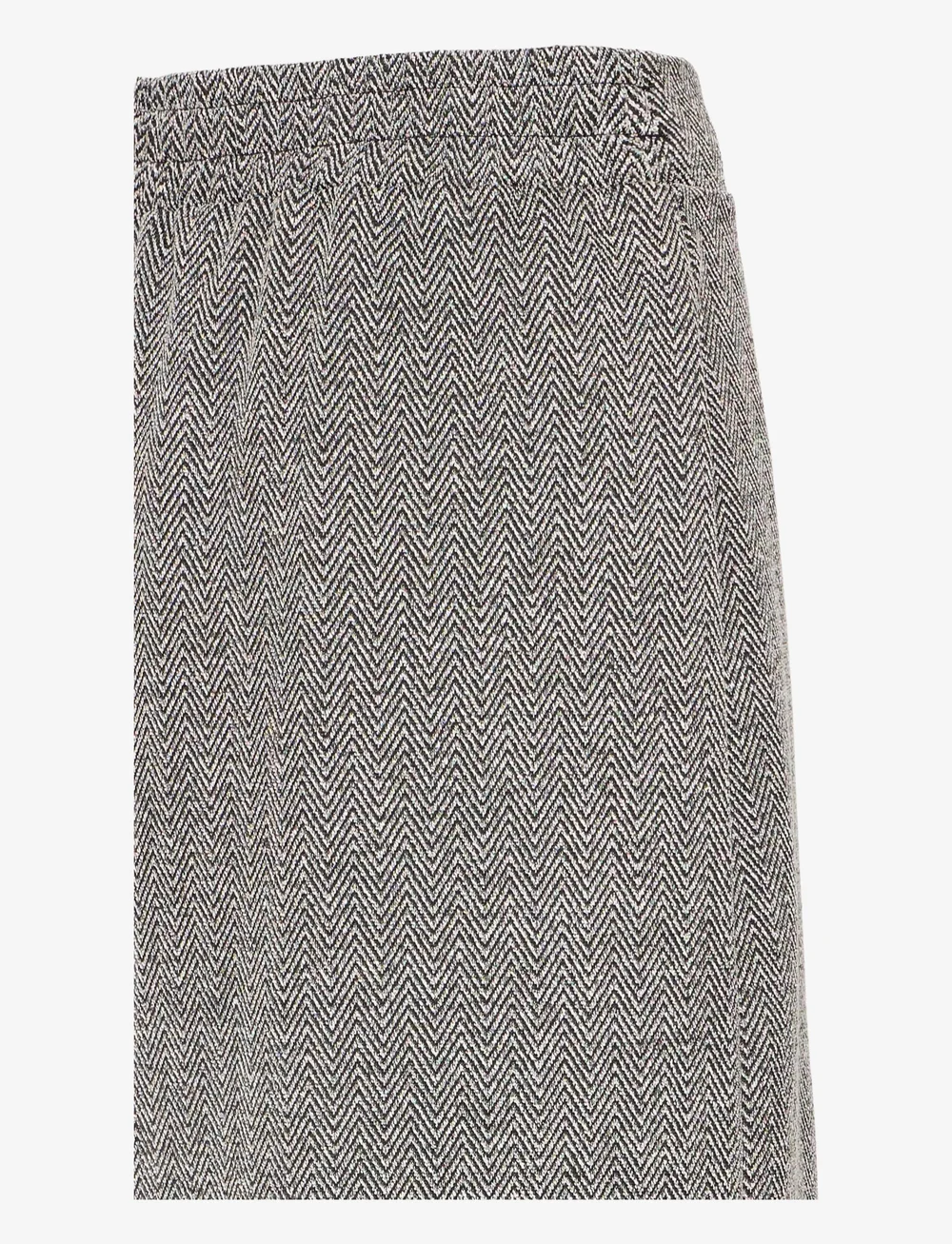 ICHI - IHKATE JACQUARD LONG SK - midi kjolar - black/white herringbone - 3