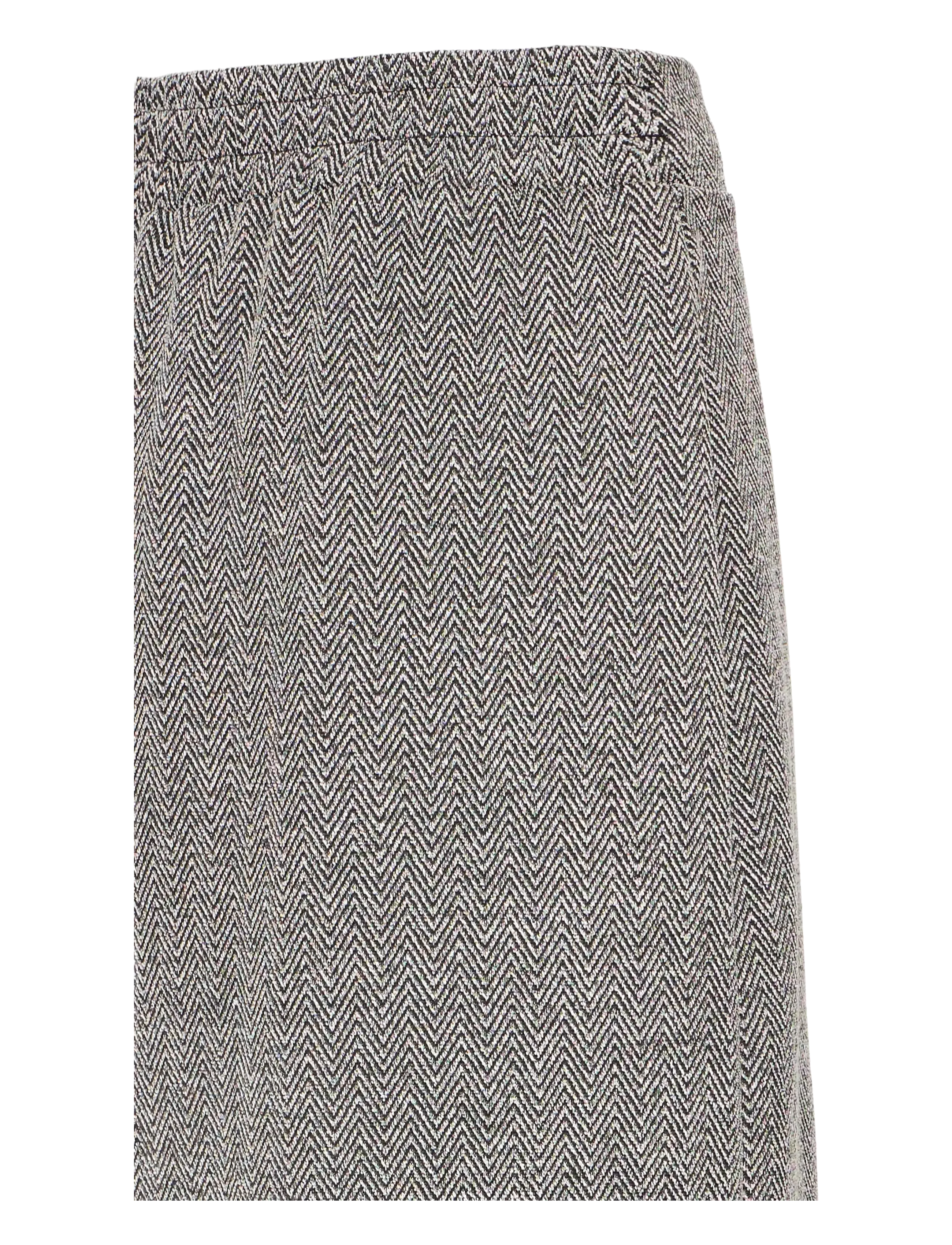 ICHI - IHKATE JACQUARD LONG SK - midi nederdele - black/white herringbone - 3