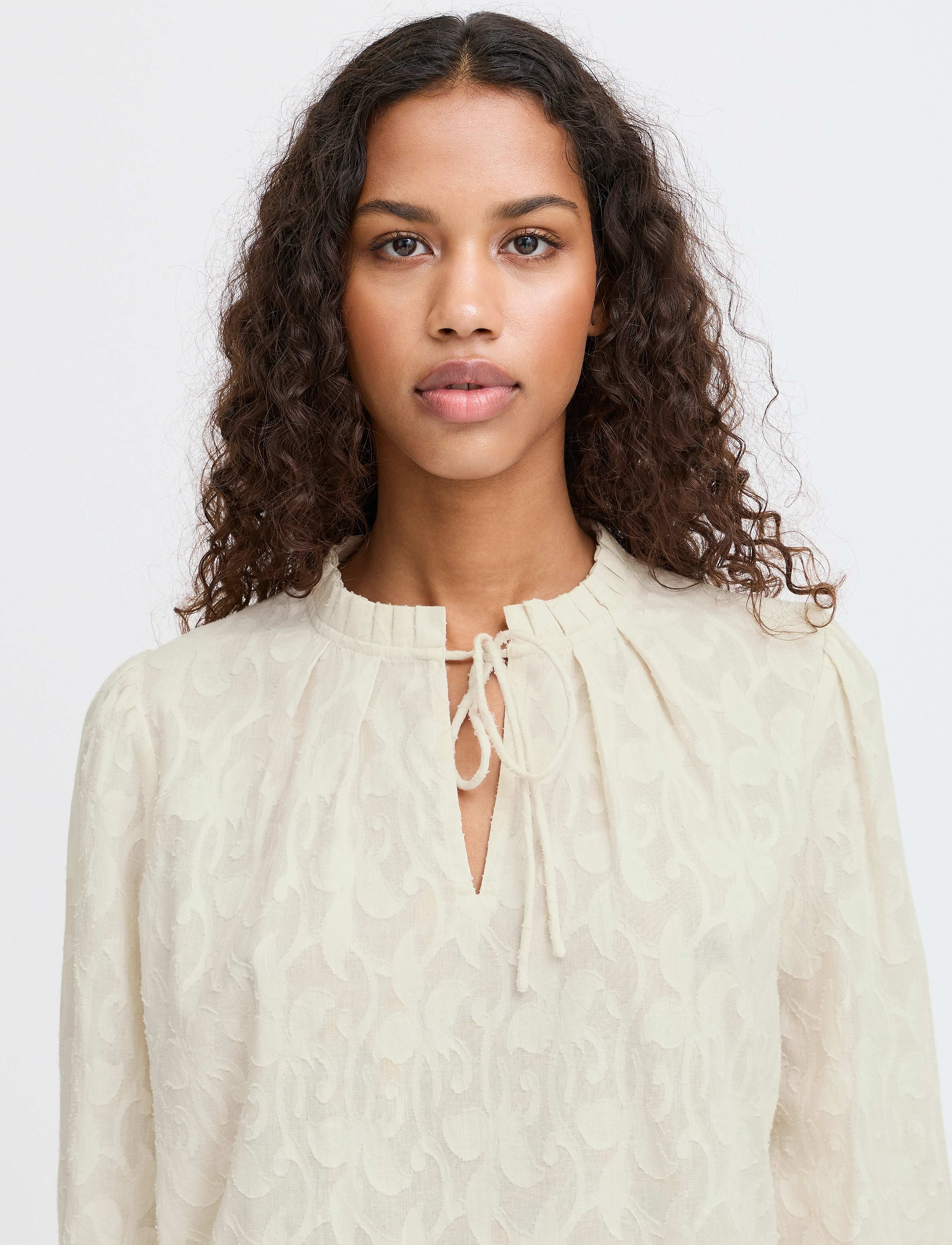 ICHI - IHEONA LS - langerma blússur - birch - 5