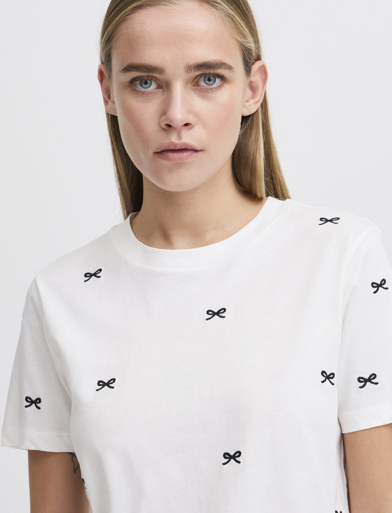 ICHI - IHCAMINO SS26 - t-shirts - cloud dancer - 3