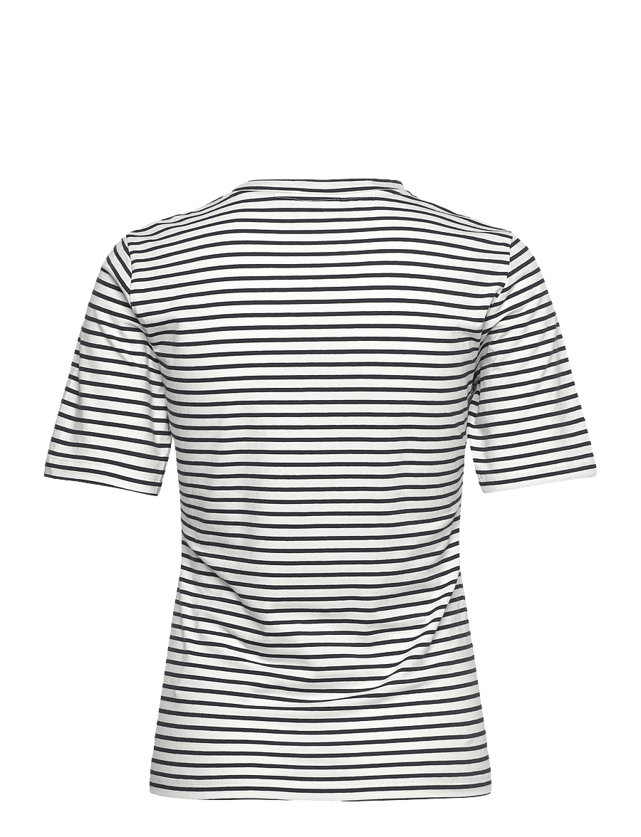 ICHI - IHMIRA SS2 - t-shirts - cloud dancer w. total eclipse - 2