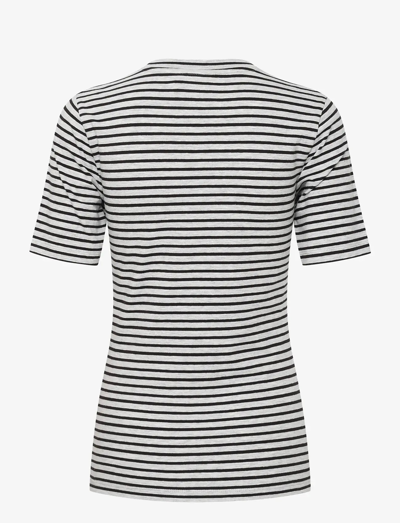 ICHI - IHMIRA SS2 - t-shirts - grey melange w. black - 2