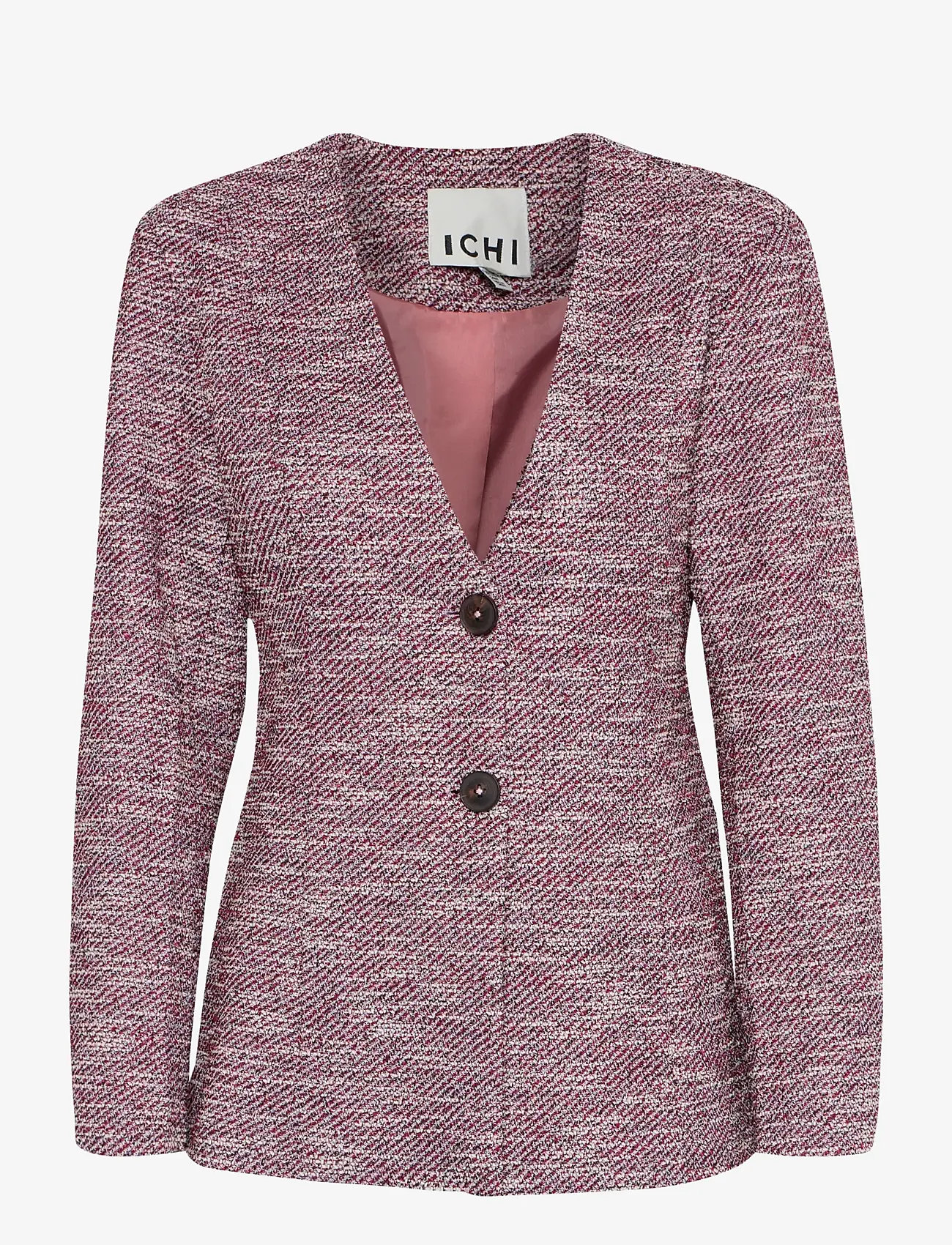 ICHI - IHKATE CHECLÉ BL2 - einreihige blazer - pink berry bouclÉ - 1