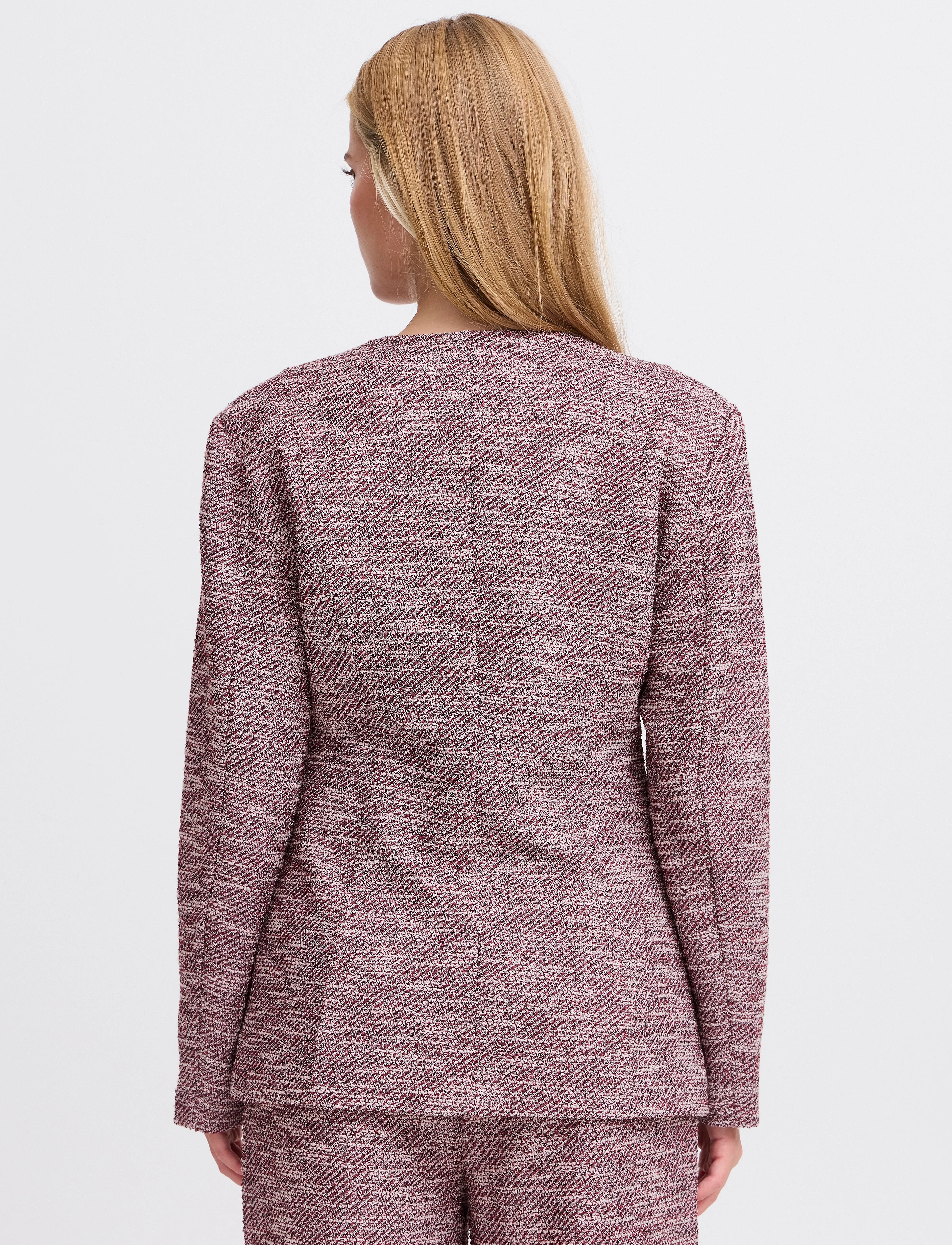 ICHI - IHKATE CHECLÉ BL2 - festtøj til outletpriser - pink berry bouclÉ - 3