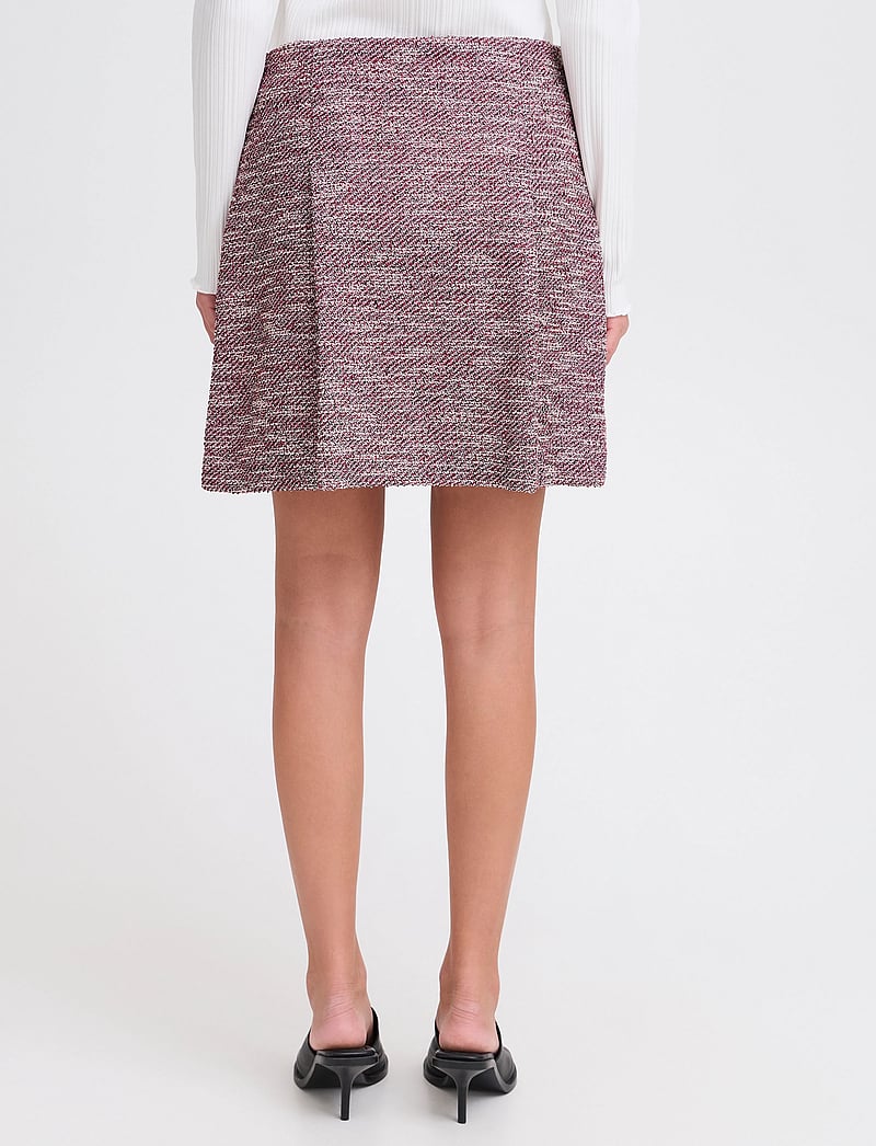 ICHI - IHKATE CHECLÉ SK - kurze röcke - pink berry bouclÉ - 3