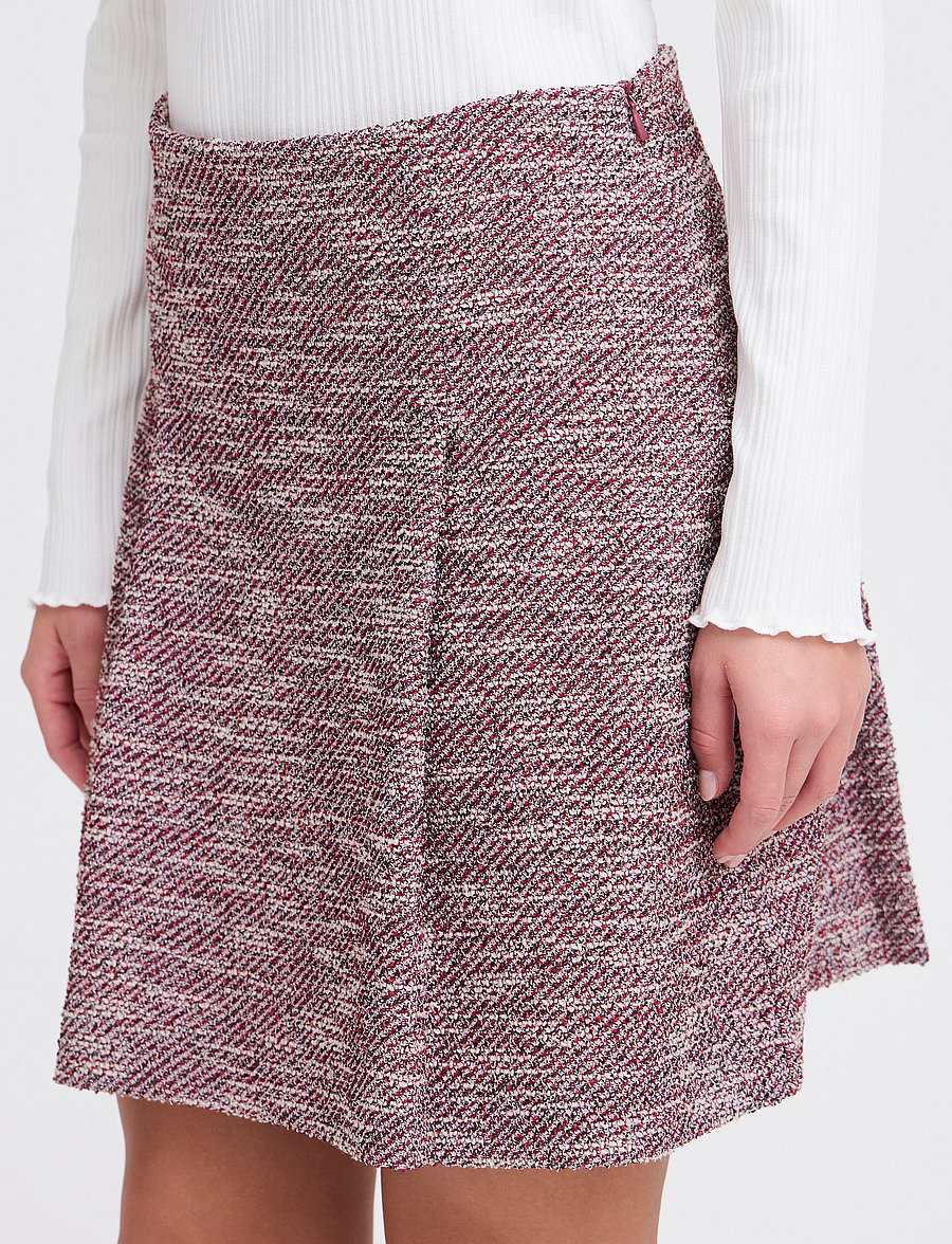 ICHI - IHKATE CHECLÉ SK - korta kjolar - pink berry bouclÉ - 5