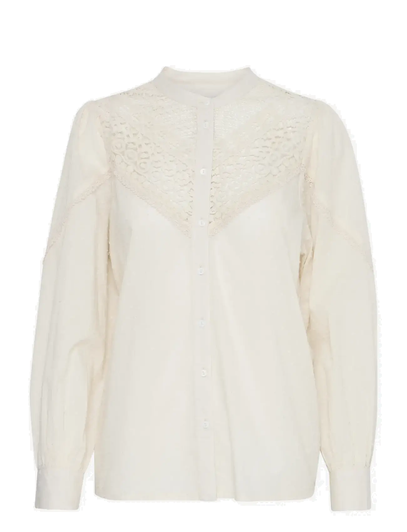 ICHI IHZABRINA SH - Bluser - BIRCH / cream