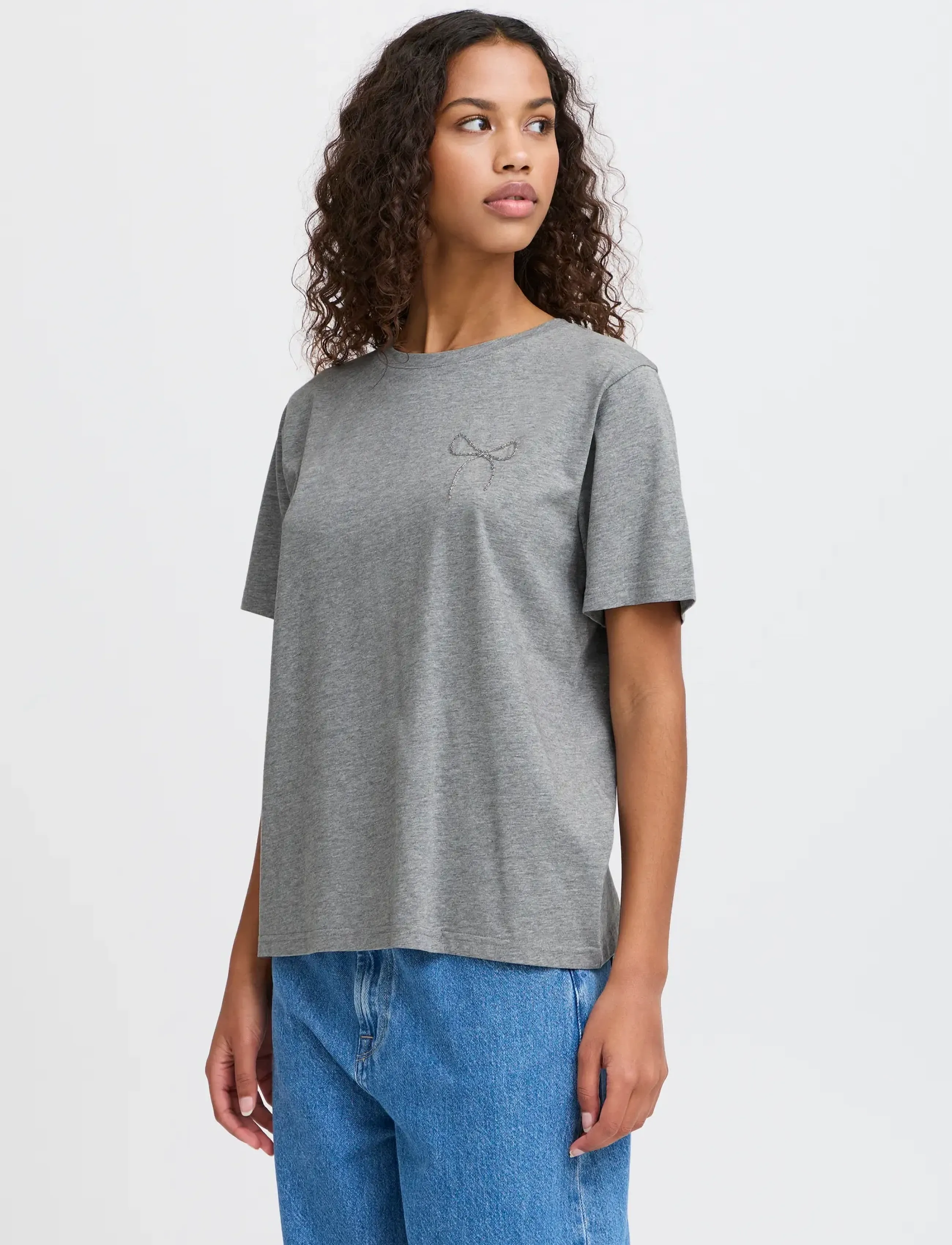 ICHI - IHNYNNA SS2 - efterårstøj - light grey melange - 4