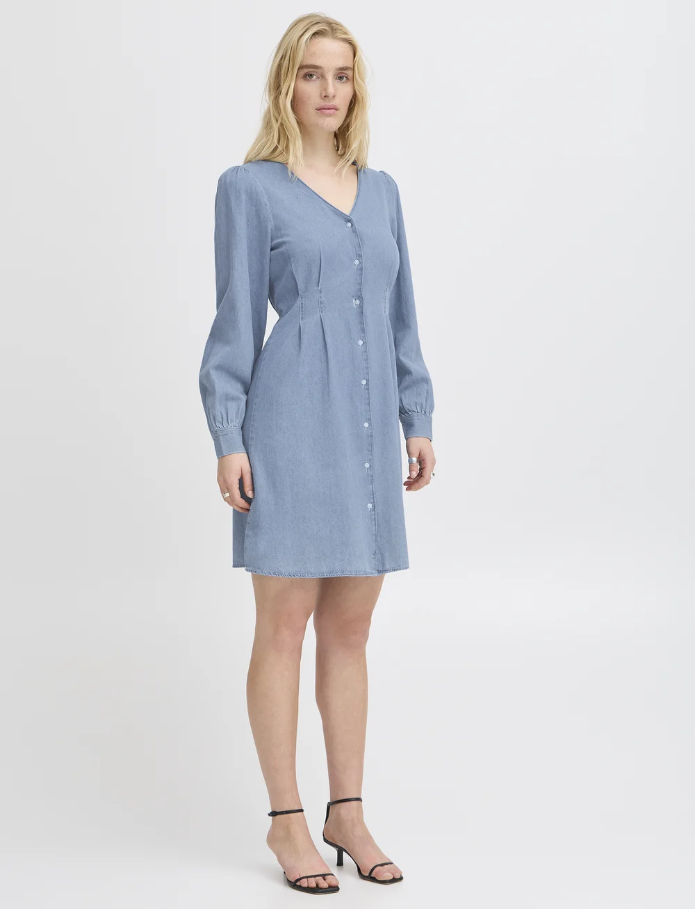 ICHI - IHARCHER DR - jeansklänningar - light blue washed - 0