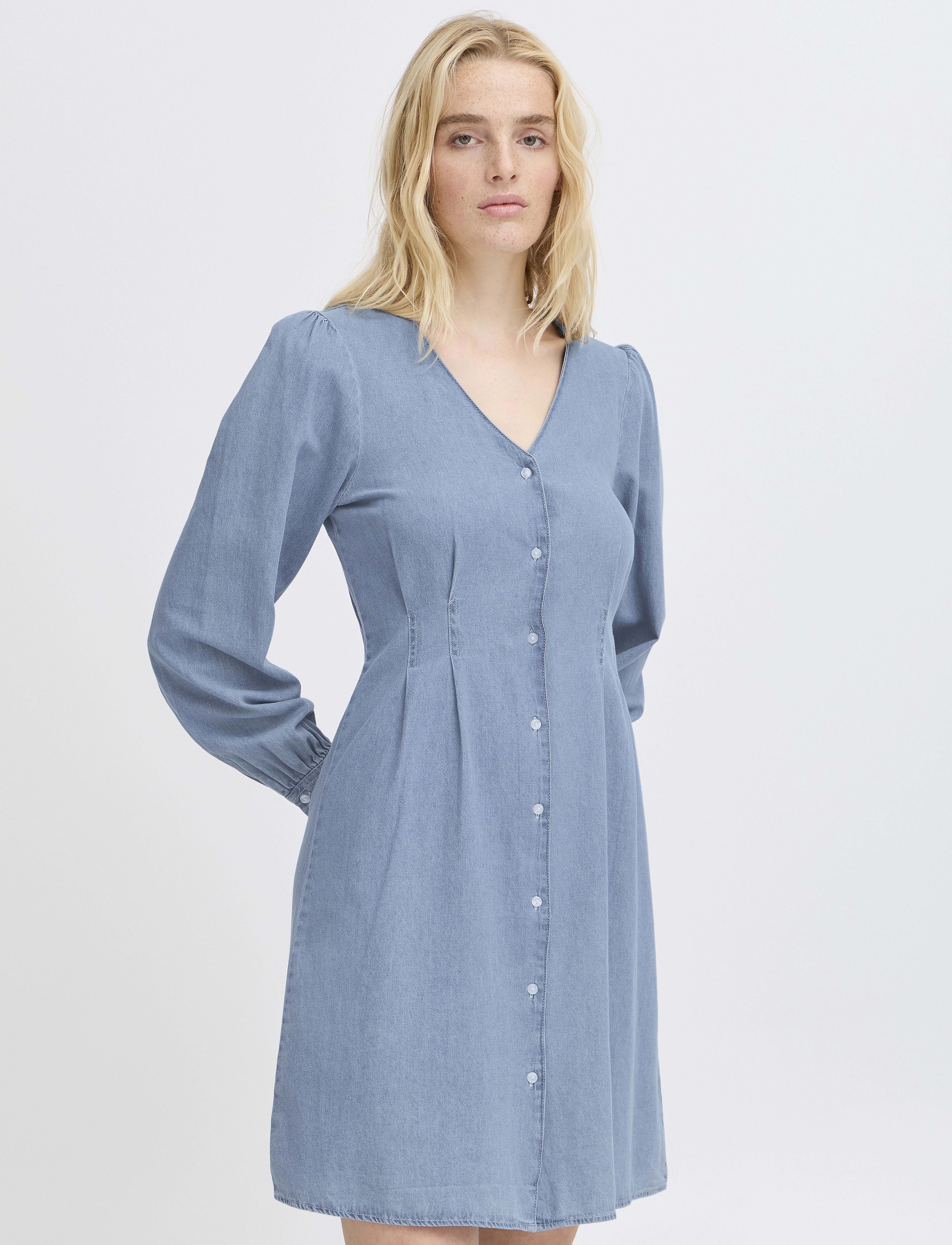 ICHI - IHARCHER DR - korta klänningar - light blue washed - 3