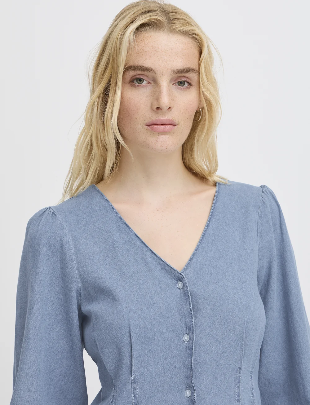 ICHI - IHARCHER DR - jeansklänningar - light blue washed - 5