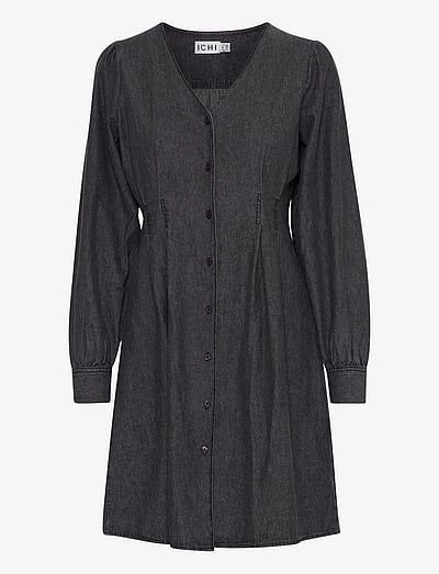 ICHI denim dresses for women outlet online shop at Booztlet ICHI denim dresses for women outlet online shop at Booztlet