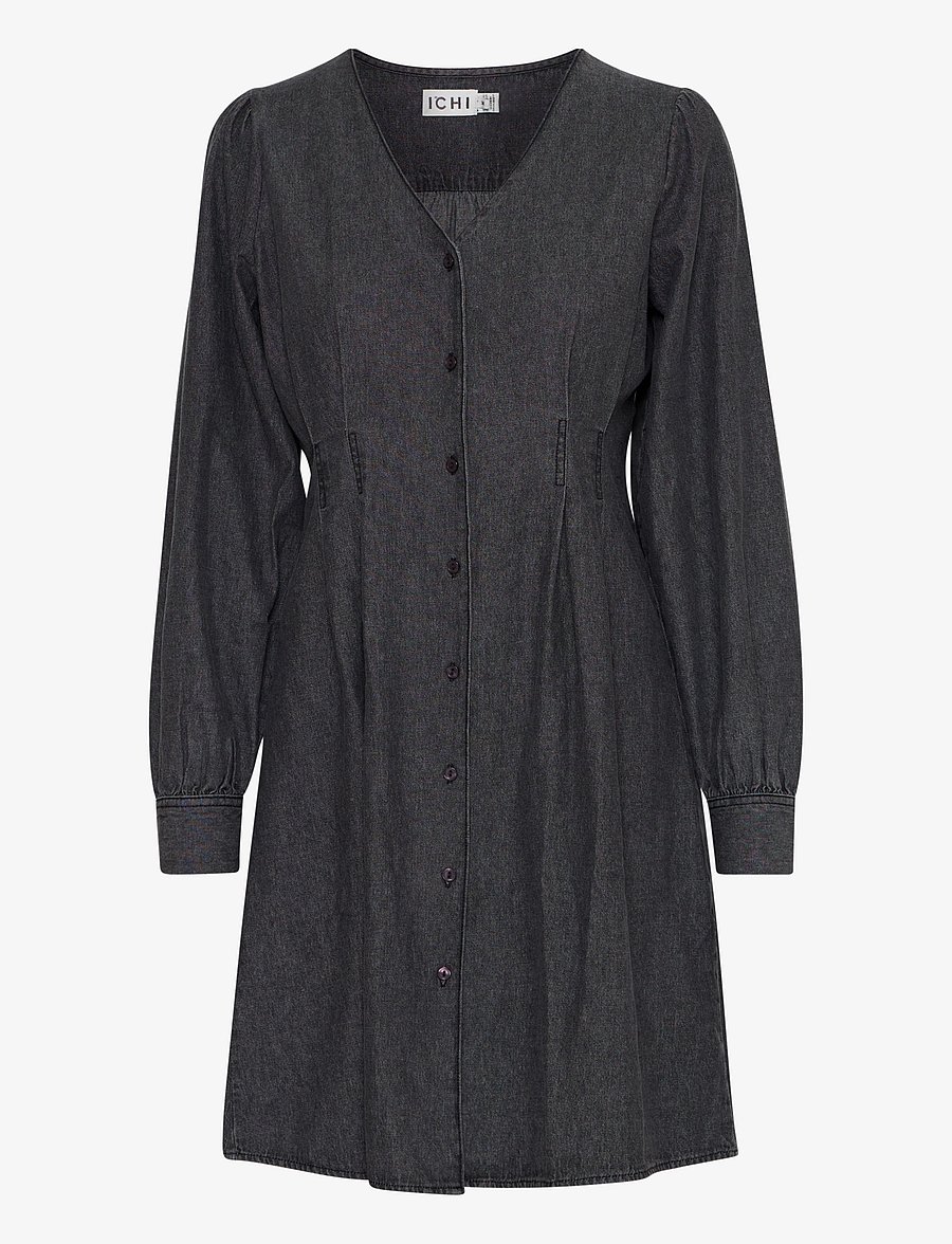 ICHI - IHARCHER DR - jeansklänningar - washed black - 1