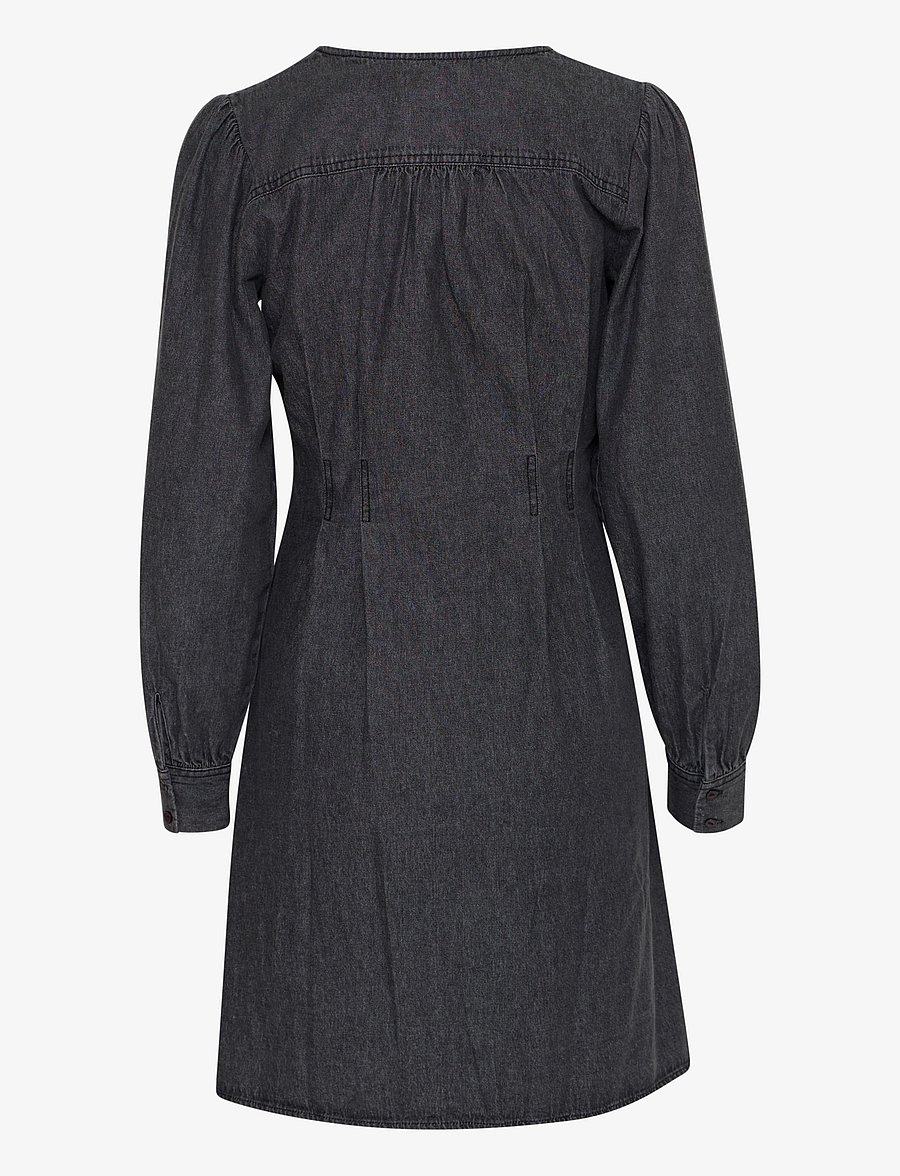 ICHI - IHARCHER DR - jeansklänningar - washed black - 2