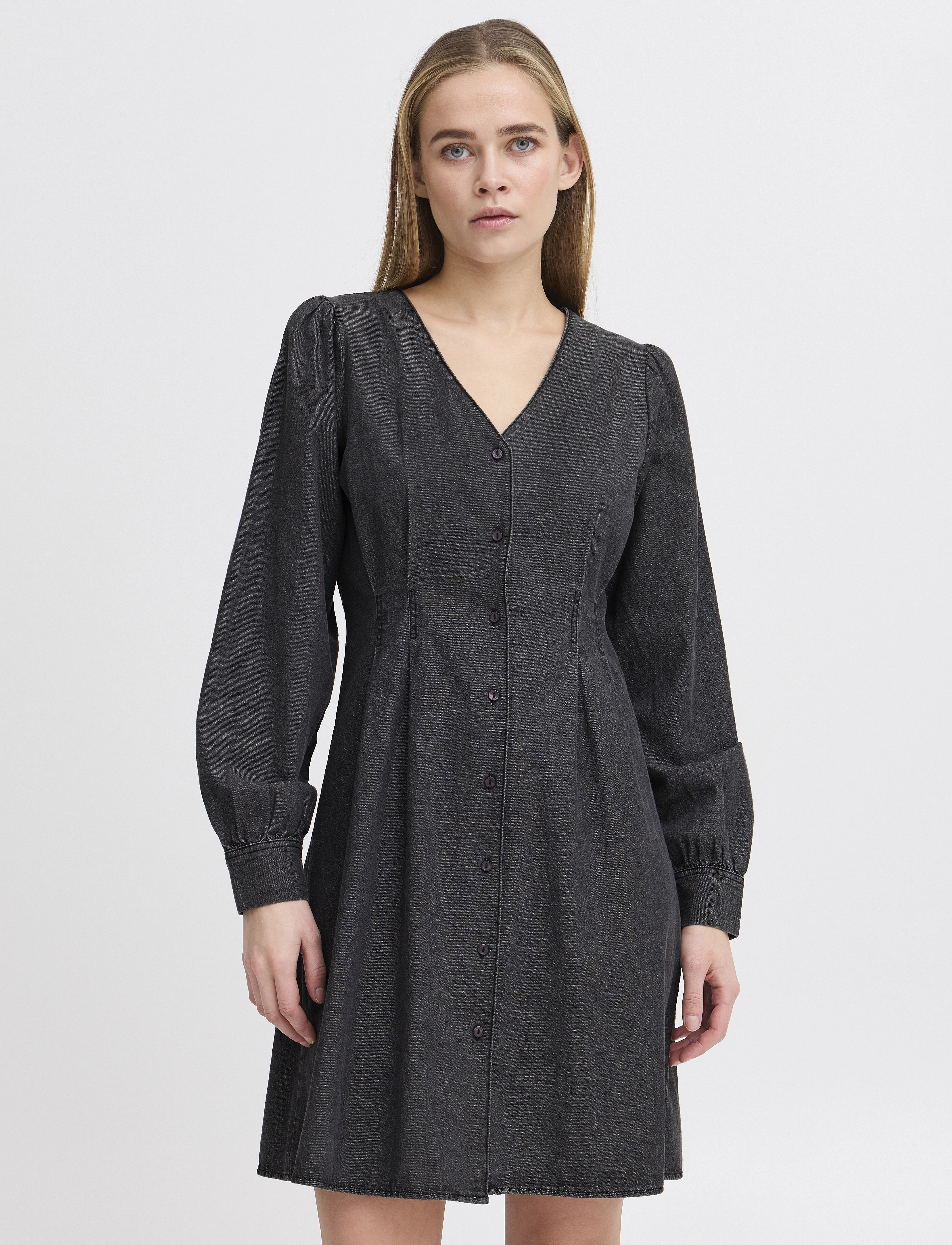 ICHI - IHARCHER DR - denimkjoler - washed black - 3