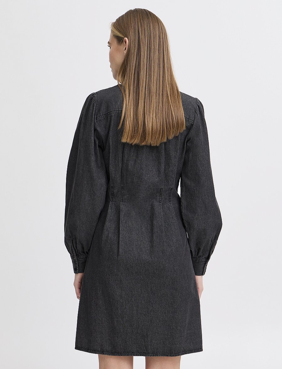 ICHI - IHARCHER DR - jeansklänningar - washed black - 4