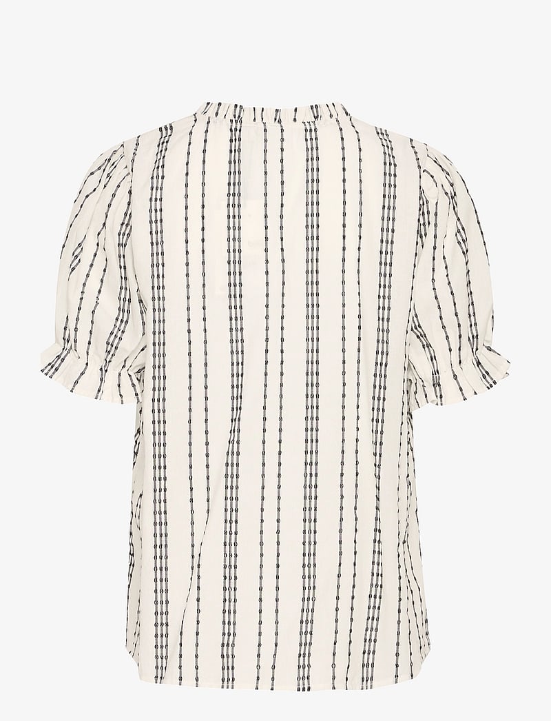 ICHI - IHJOSINE SH2 - lühikeste varrukatega särgid - birch w. black jacquard stripe - 2