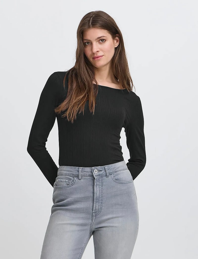 ICHI - IHCELLA LS - langermede topper - black - 4