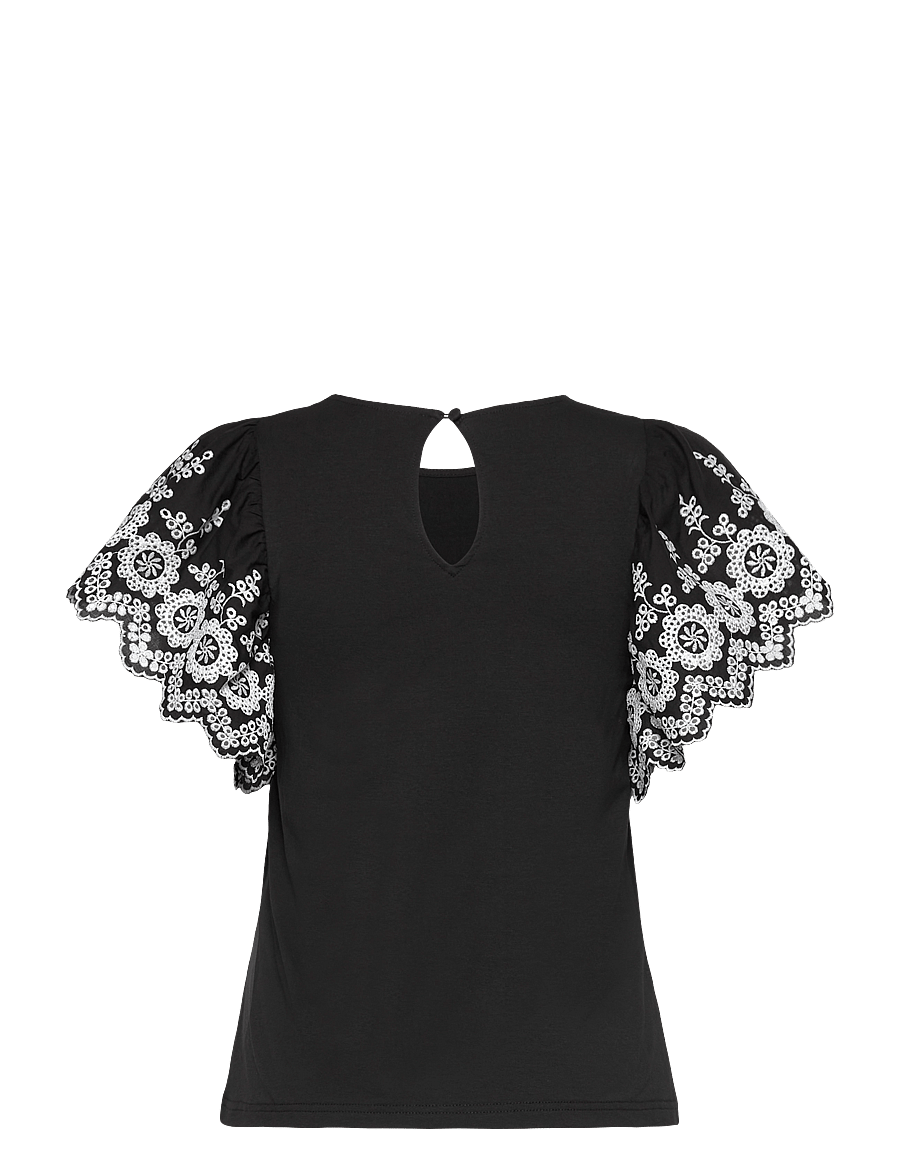 ICHI - IHMALUI SS - kurzärmelige blusen - black - 2
