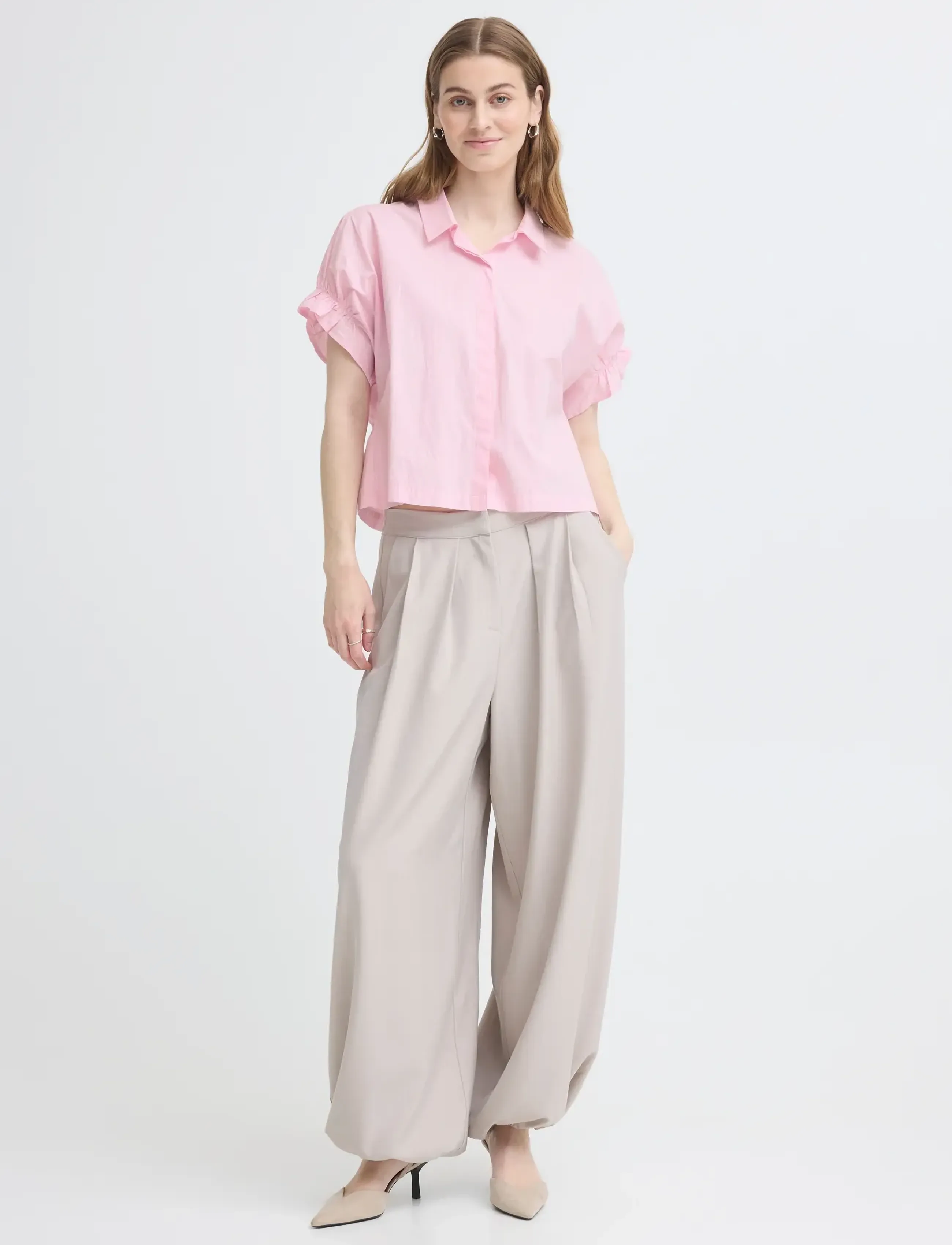 ICHI IHSAMI SH - Blouses & Shirts - PINK LADY / pink/rose