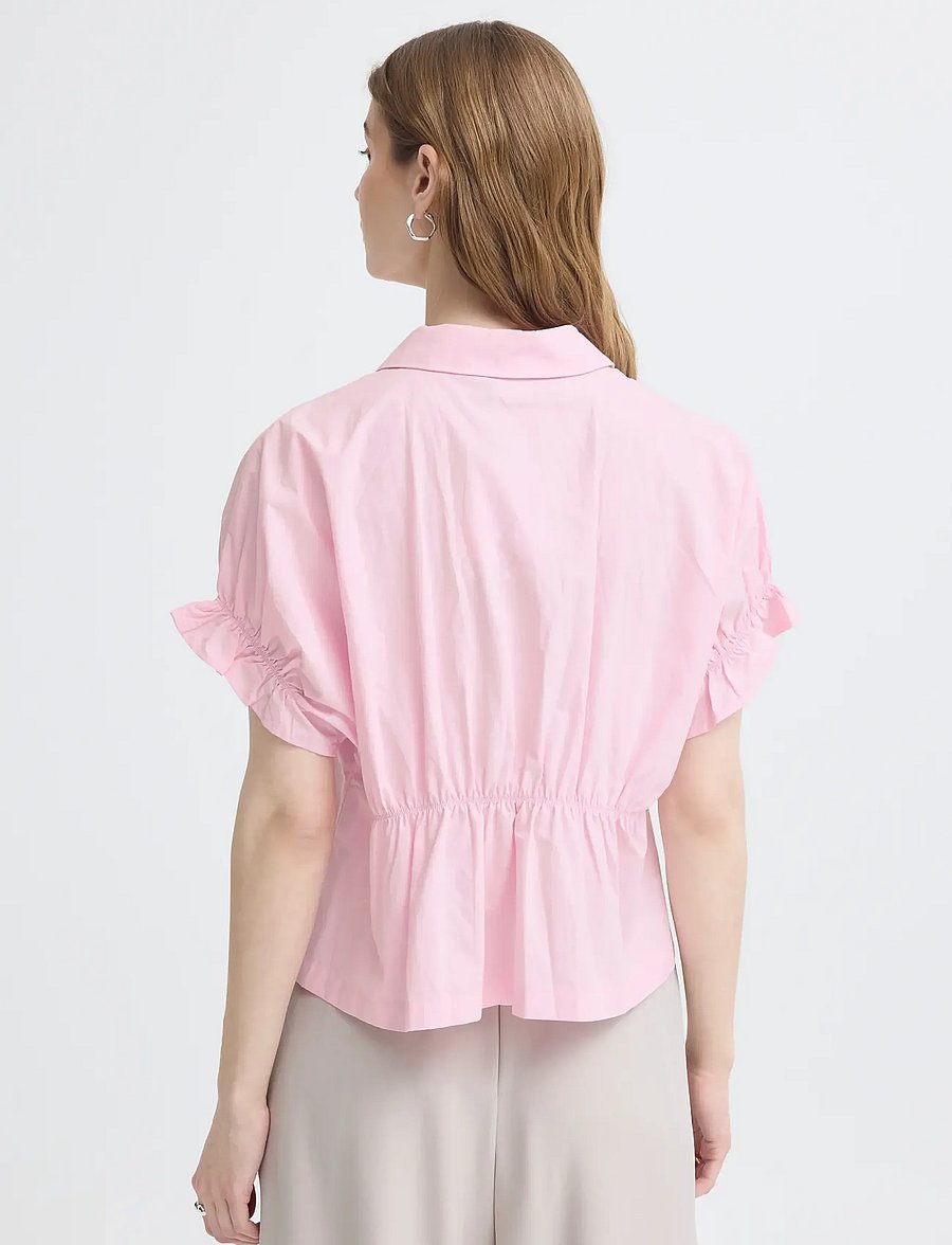 ICHI - IHSAMI SH - short-sleeved blouses - pink lady - 4