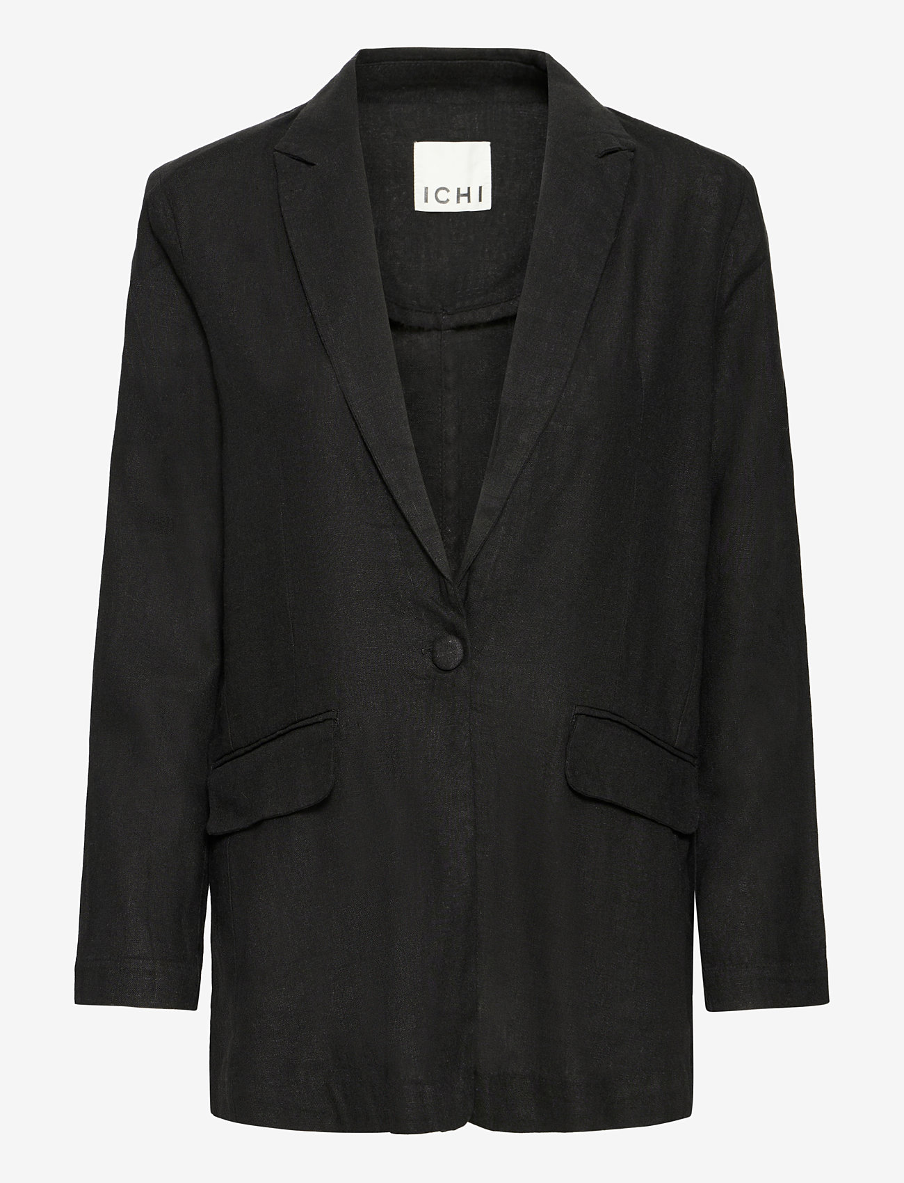 ICHI - IHLINNO BL - Ühes joones nööpidega bleiserid - black - 0